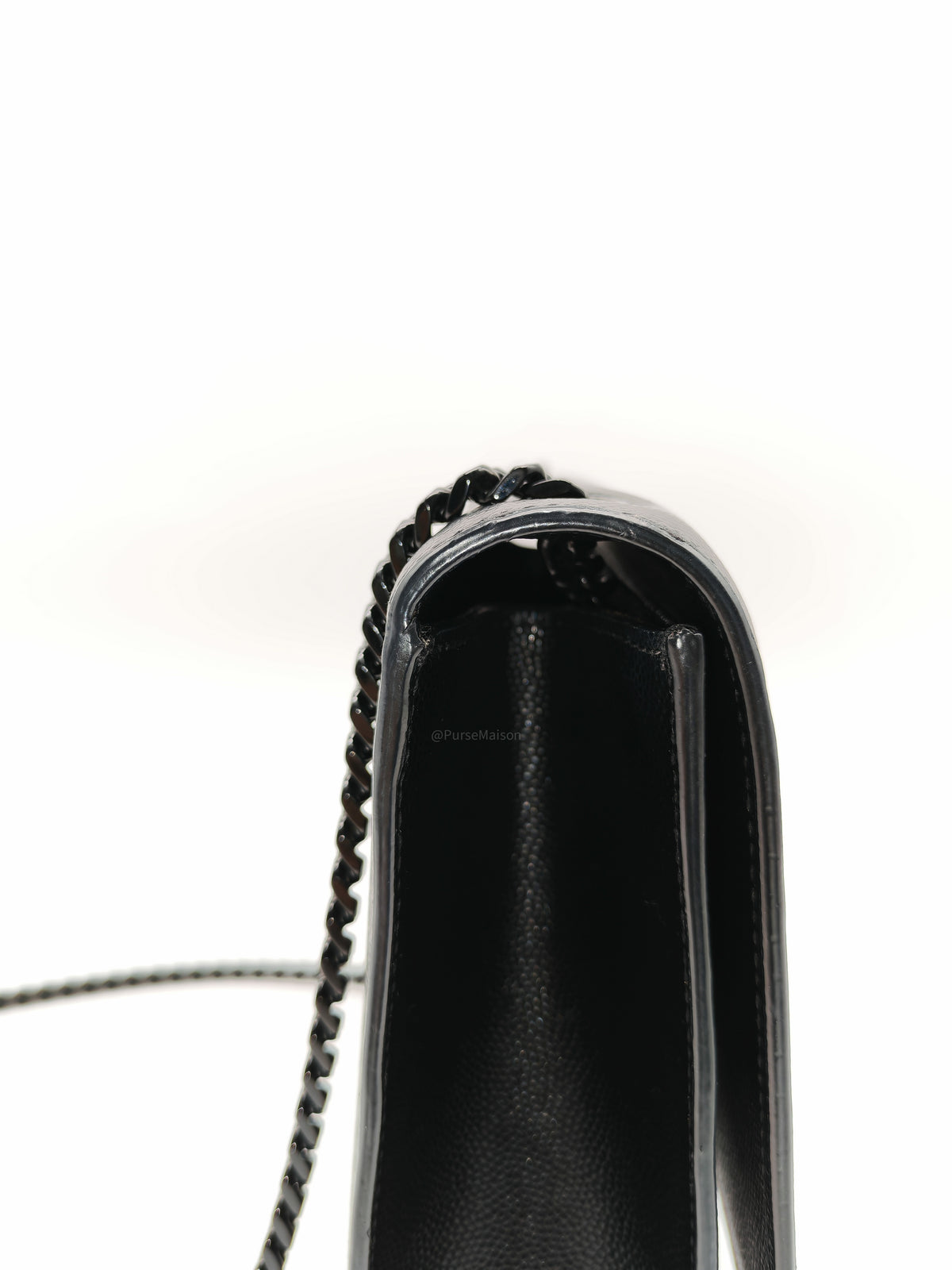 Saint Laurent Medium Kate Crossbody Bag in Black so Black Hardware | Purse Maison Luxury Bags Shop