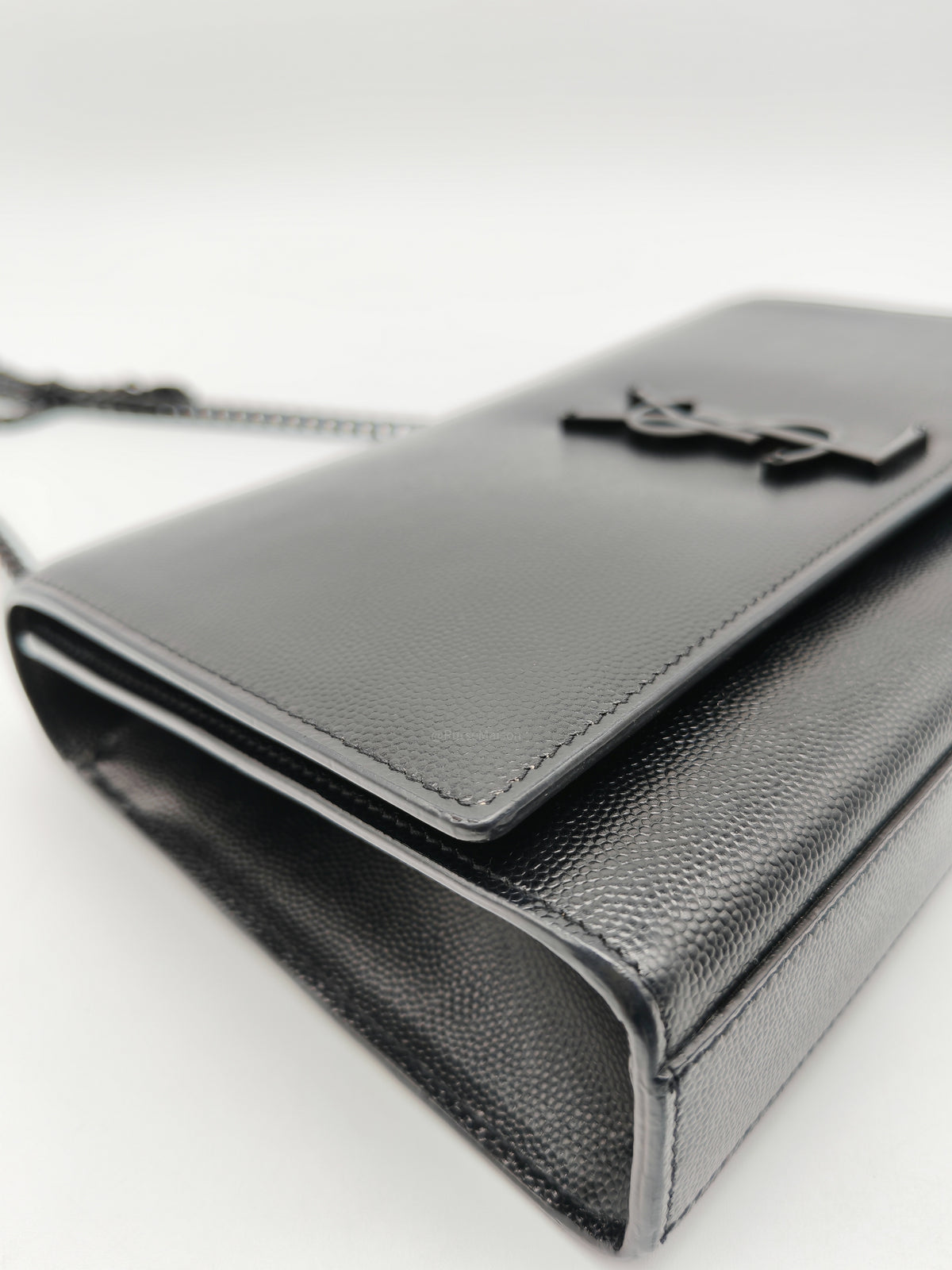 Saint Laurent Medium Kate Crossbody Bag in Black so Black Hardware | Purse Maison Luxury Bags Shop