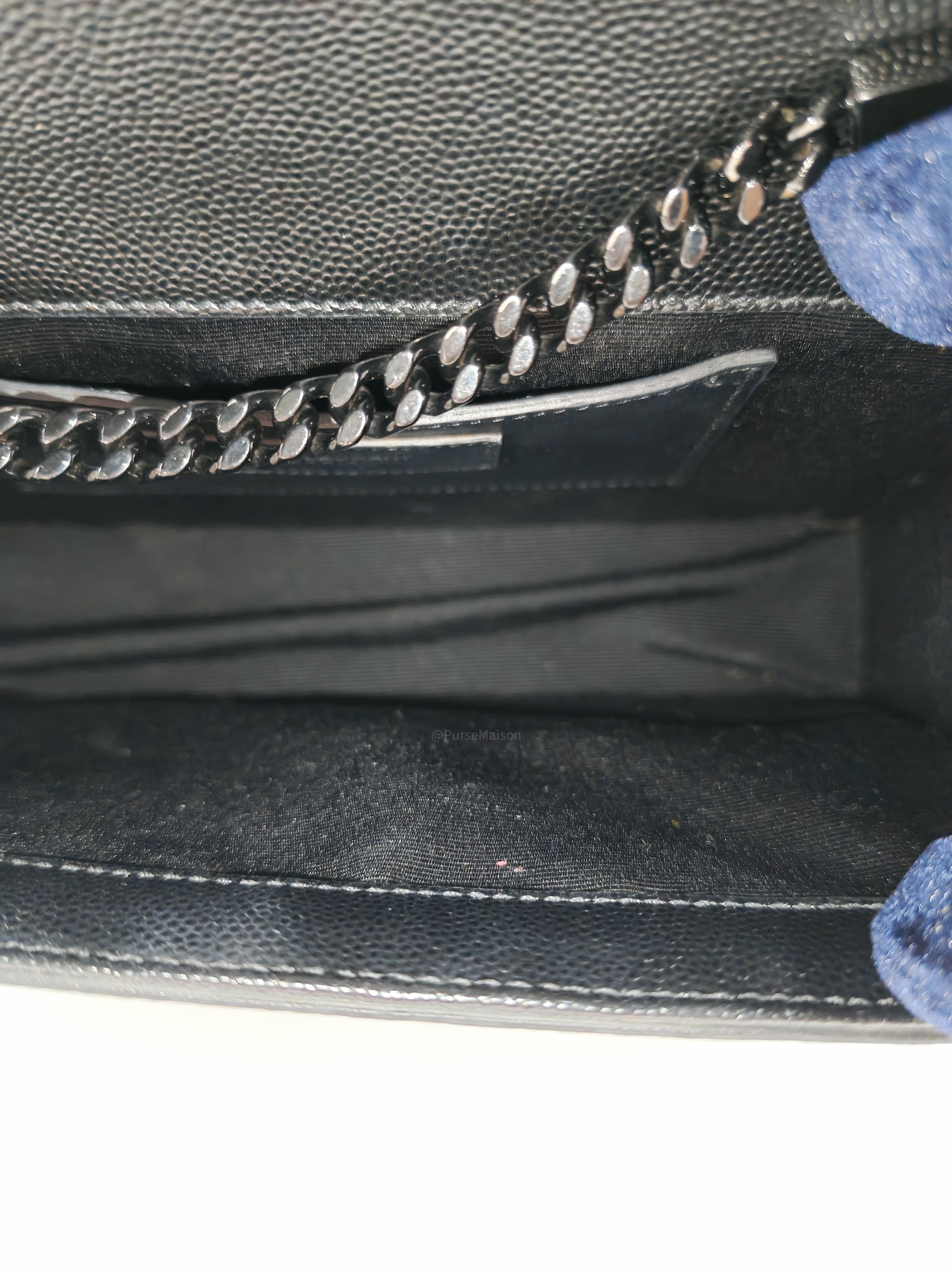 Saint Laurent Medium Kate Crossbody Bag in Black so Black Hardware | Purse Maison Luxury Bags Shop