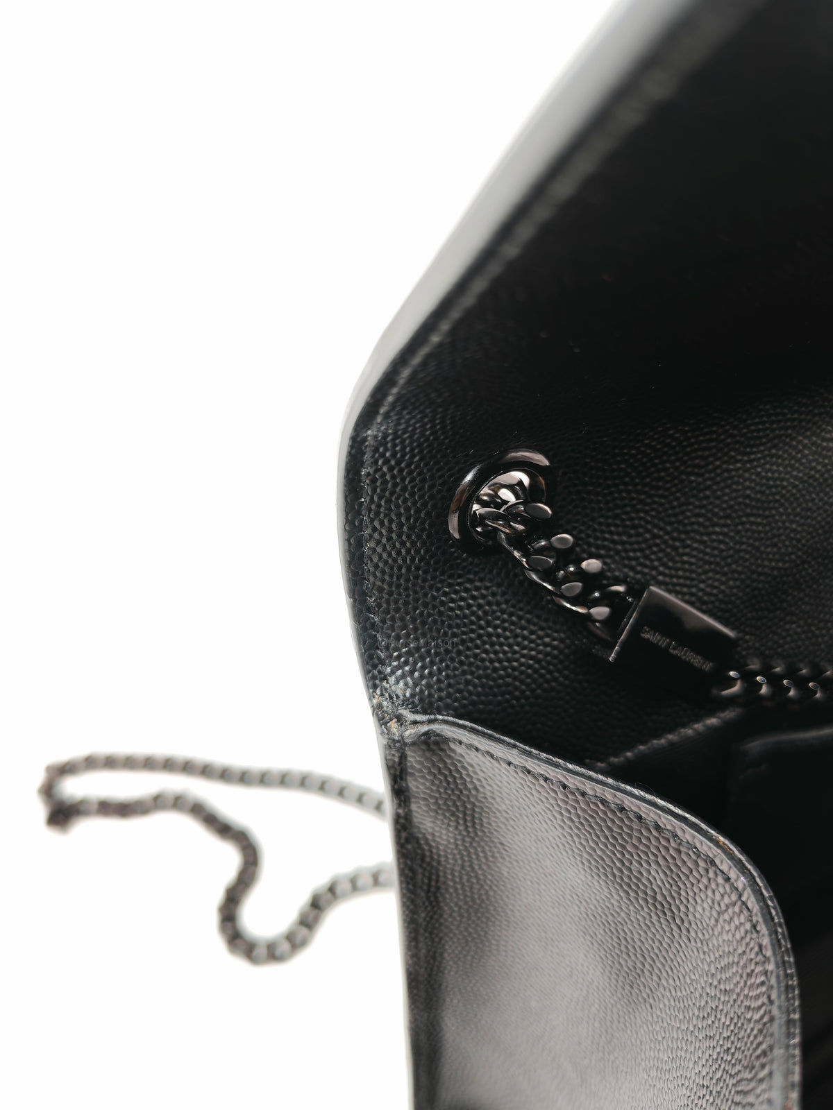 Saint Laurent Medium Kate Crossbody Bag in Black so Black Hardware | Purse Maison Luxury Bags Shop