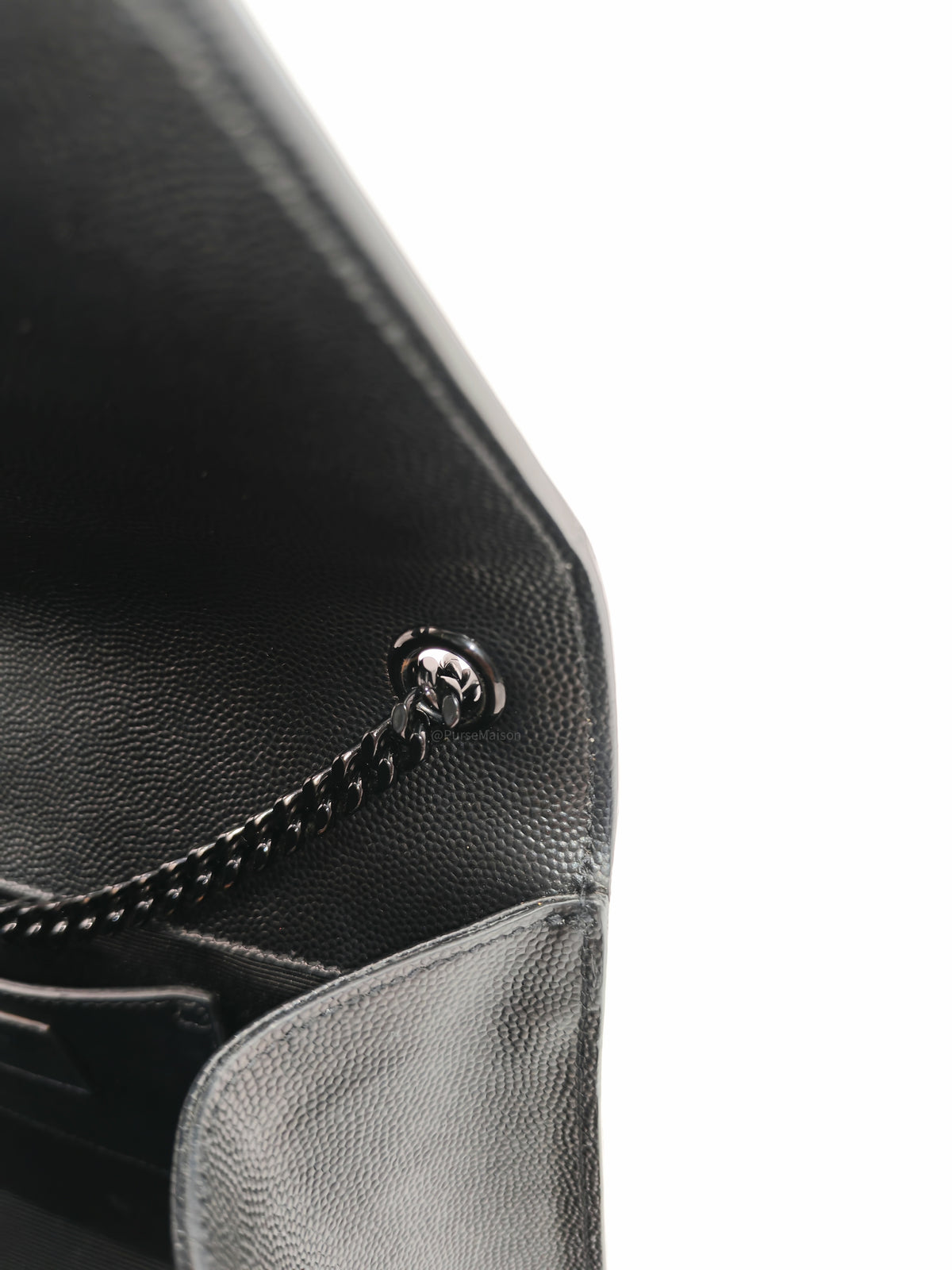Saint Laurent Medium Kate Crossbody Bag in Black so Black Hardware | Purse Maison Luxury Bags Shop