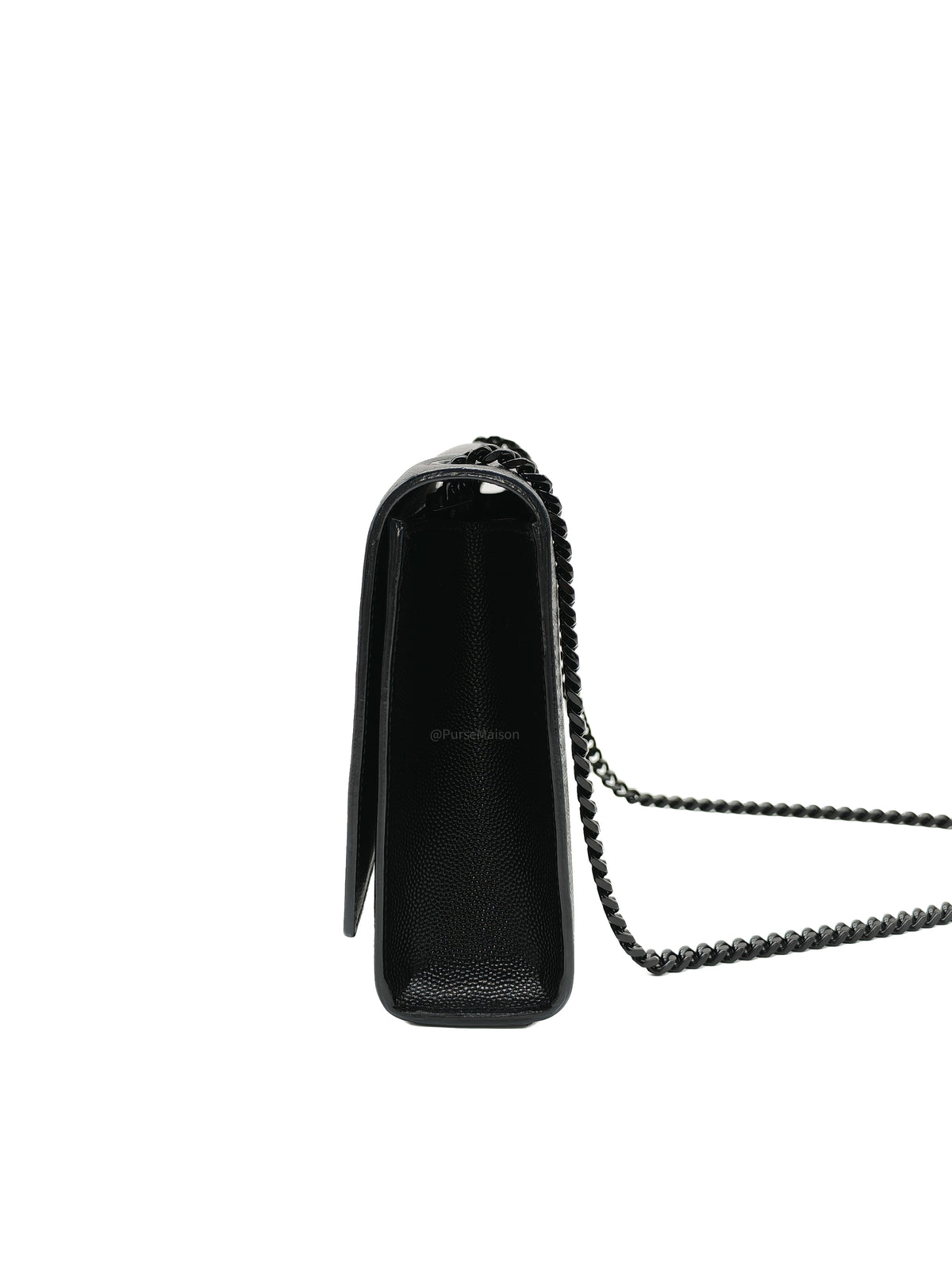 Saint Laurent Medium Kate Crossbody Bag in Black so Black Hardware | Purse Maison Luxury Bags Shop
