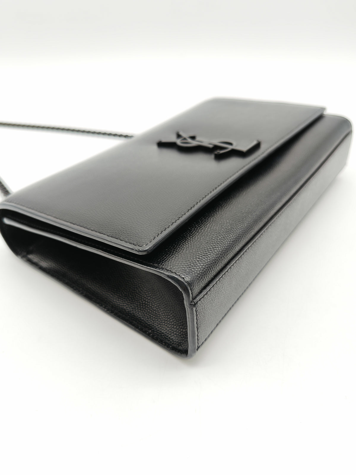 Saint Laurent Medium Kate Crossbody Bag in Black so Black Hardware | Purse Maison Luxury Bags Shop