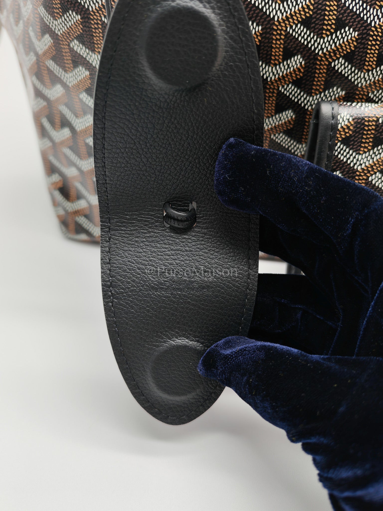 Saint Louis PM Black with Croc Universel Clip Charm in Goyardine Canvas Tote Bag | Purse Maison Luxury Bags Shop