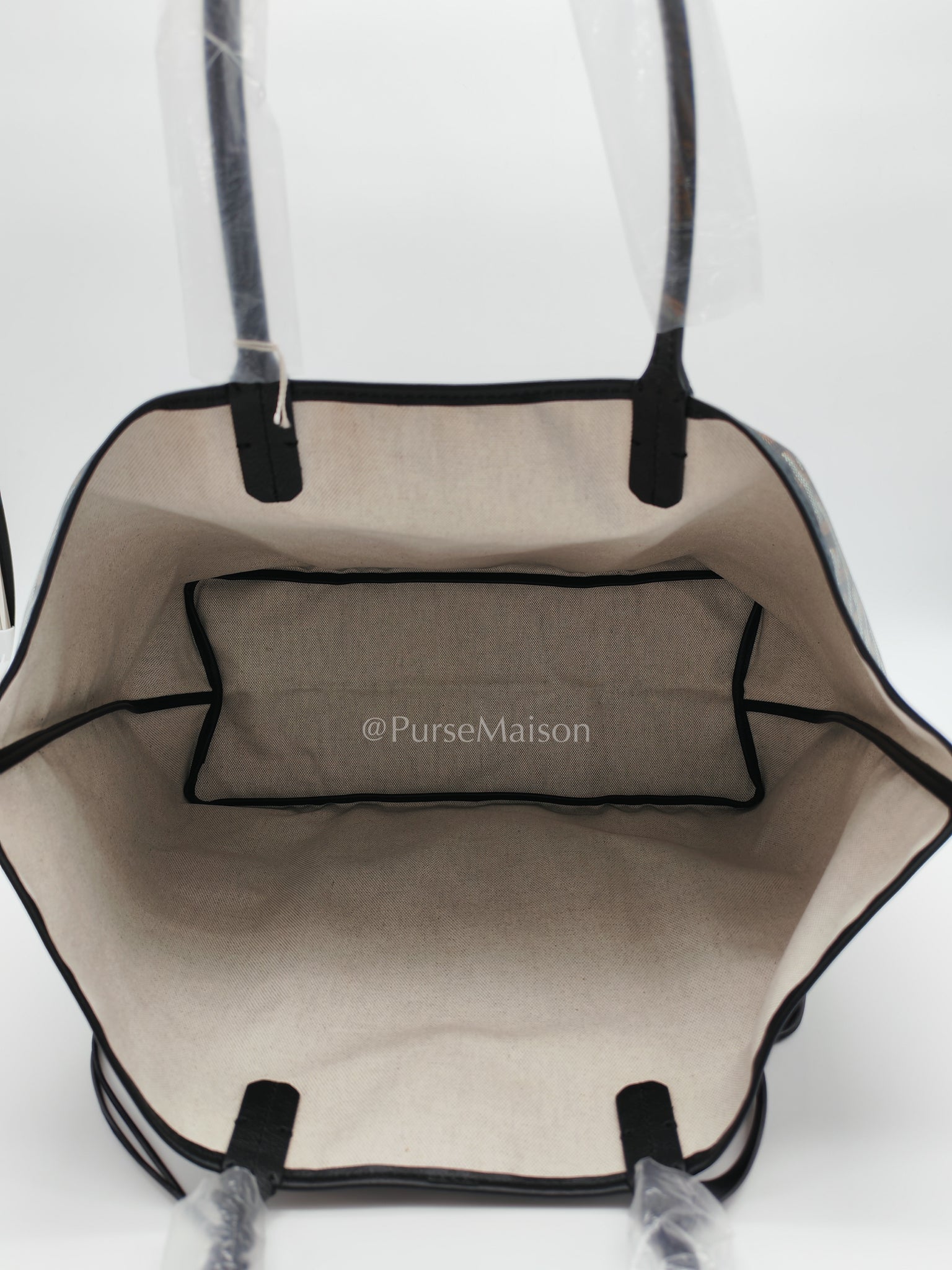 Saint Louis PM Black with Croc Universel Clip Charm in Goyardine Canvas Tote Bag | Purse Maison Luxury Bags Shop