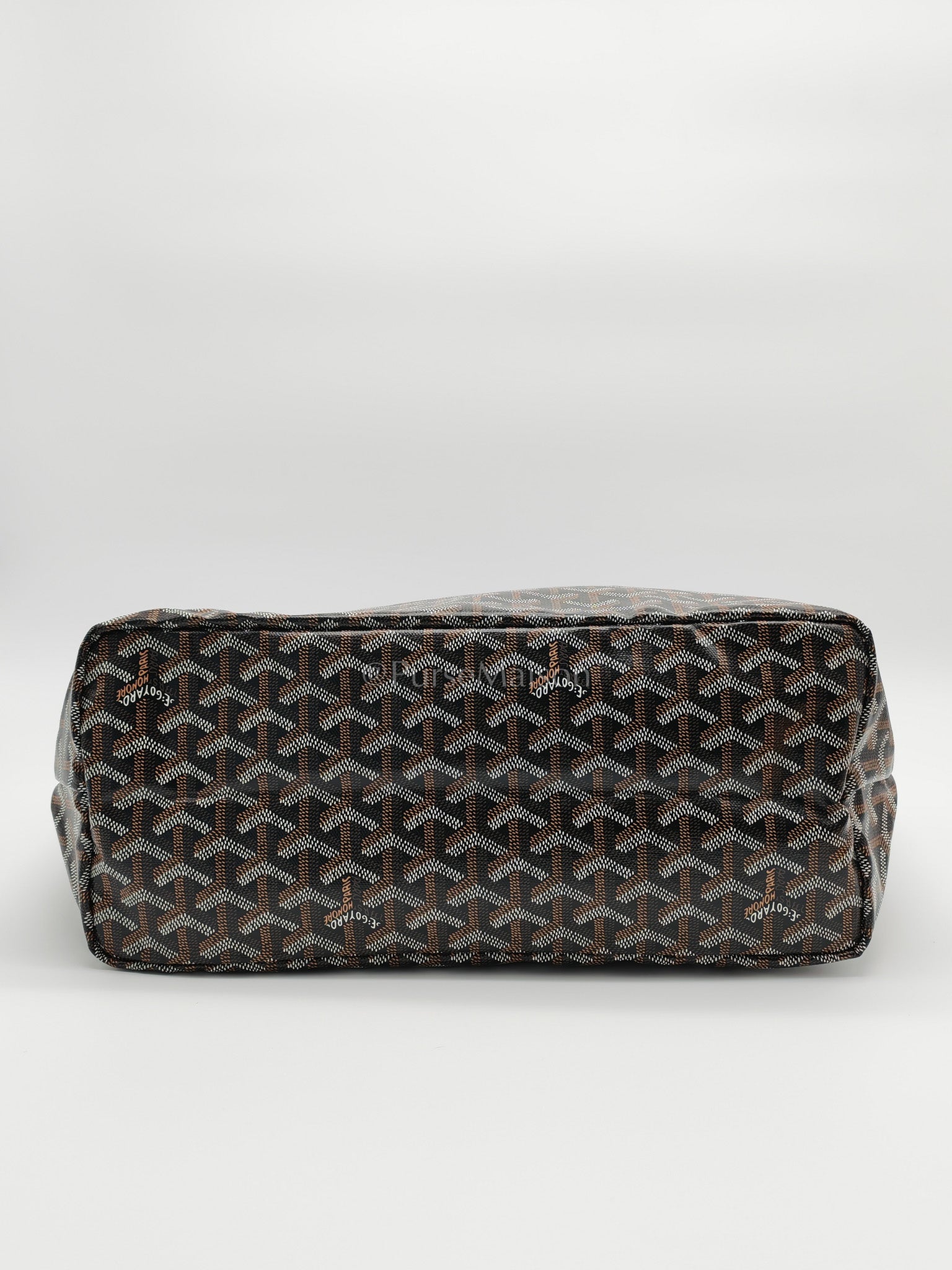 Saint Louis PM Black with Croc Universel Clip Charm in Goyardine Canvas Tote Bag | Purse Maison Luxury Bags Shop