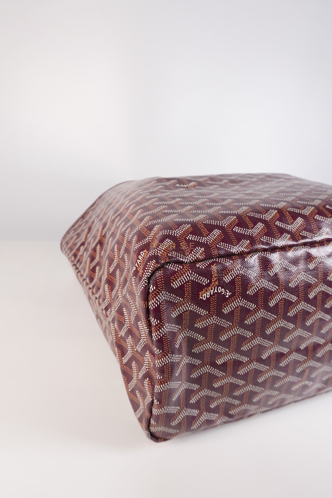 Saint Louis PM Bordeaux (Burgundy) in Goyardine Canvas | Purse Maison Luxury Bags Shop