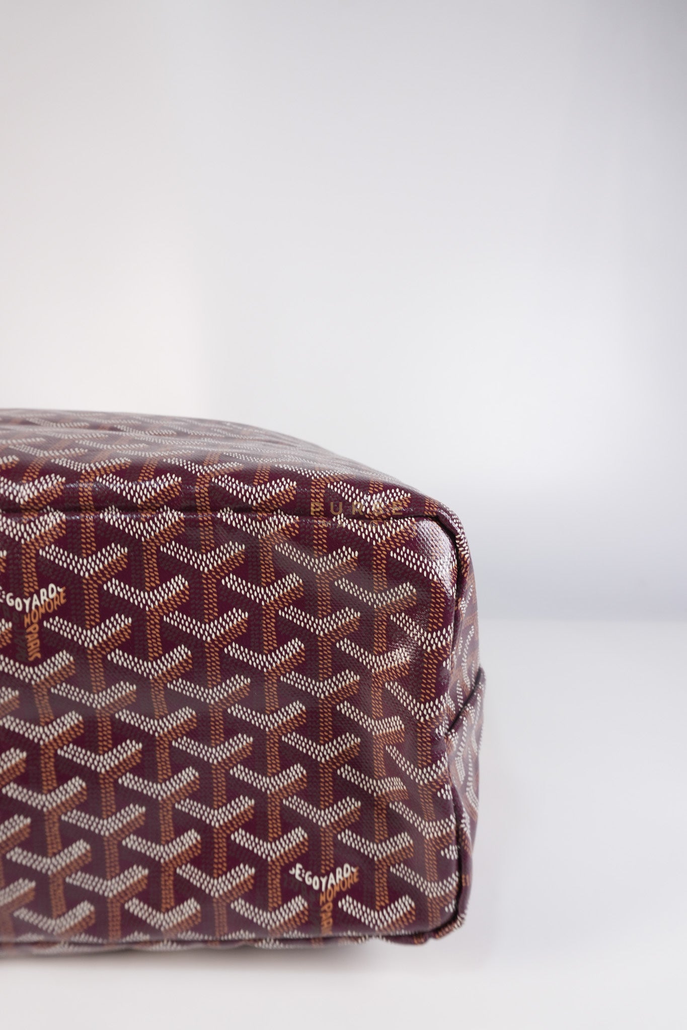 Saint Louis PM Bordeaux (Burgundy) in Goyardine Canvas | Purse Maison Luxury Bags Shop