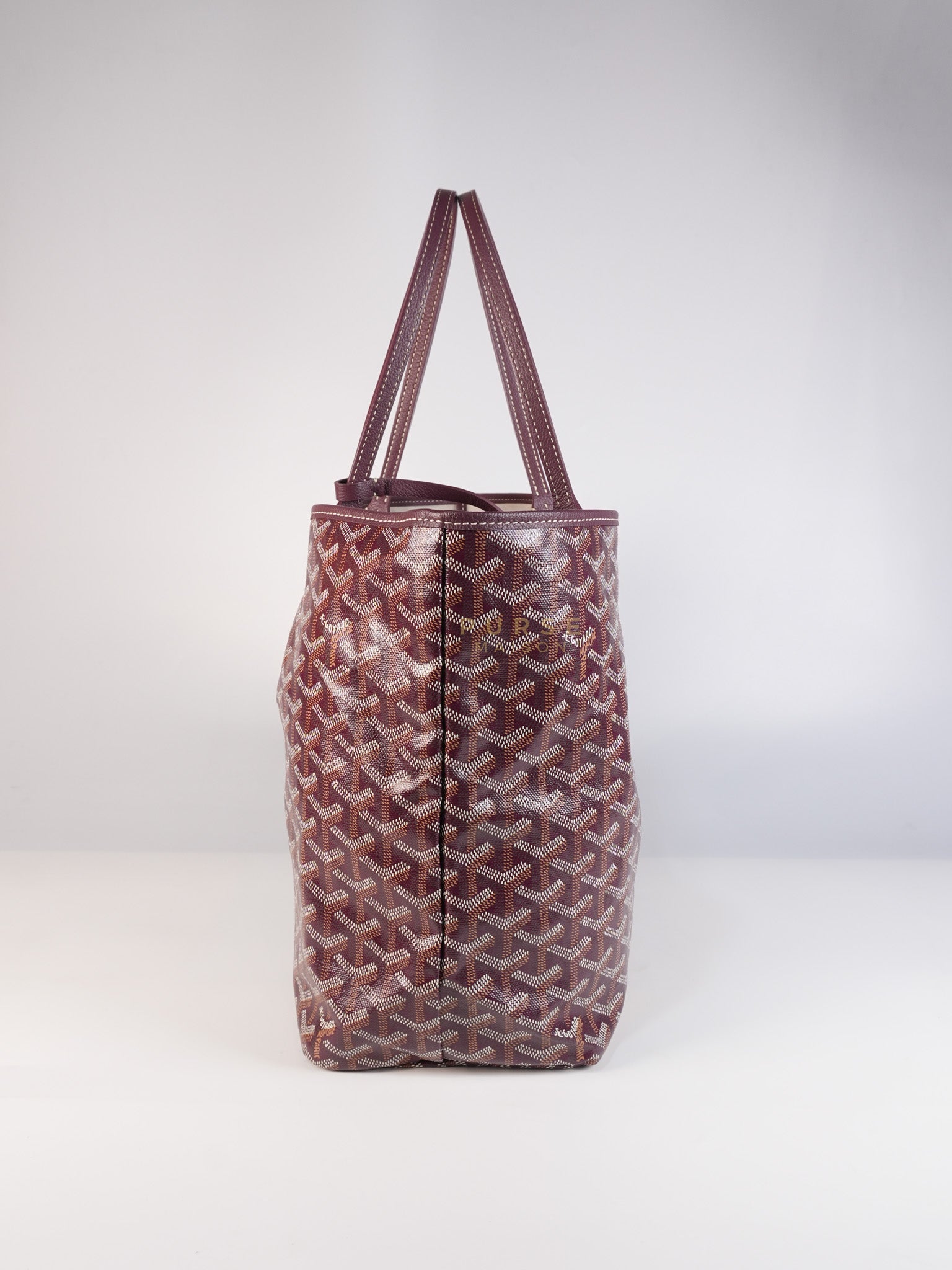 Saint Louis PM Bordeaux (Burgundy) in Goyardine Canvas | Purse Maison Luxury Bags Shop