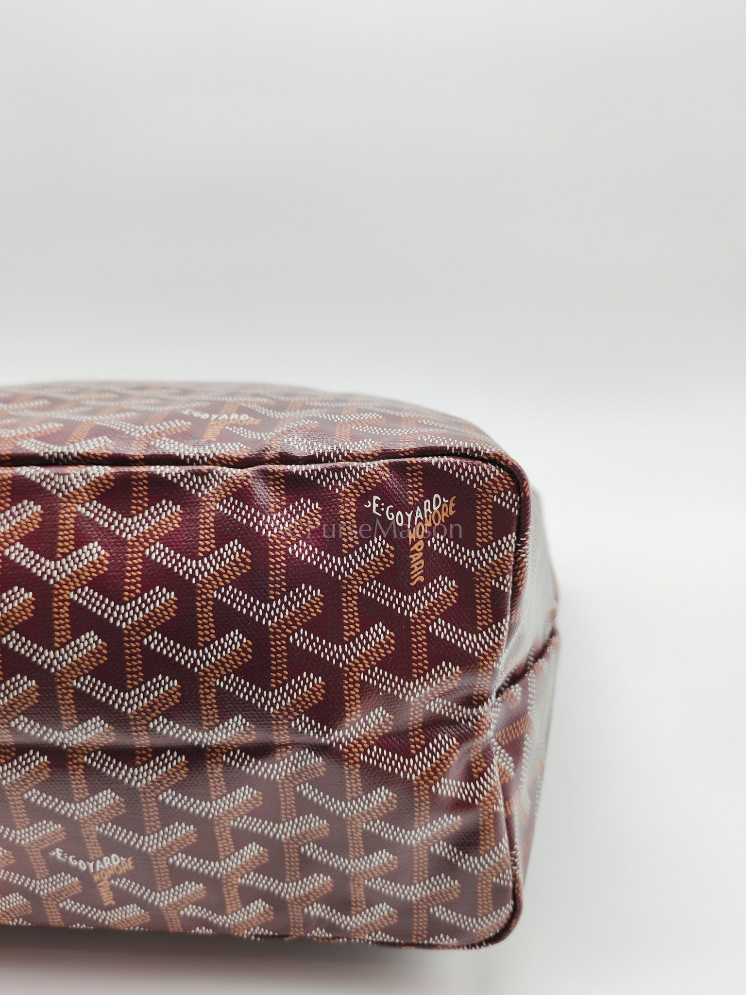 Saint Louis PM Bordeaux in Goyardine Canvas | Purse Maison Luxury Bags Shop