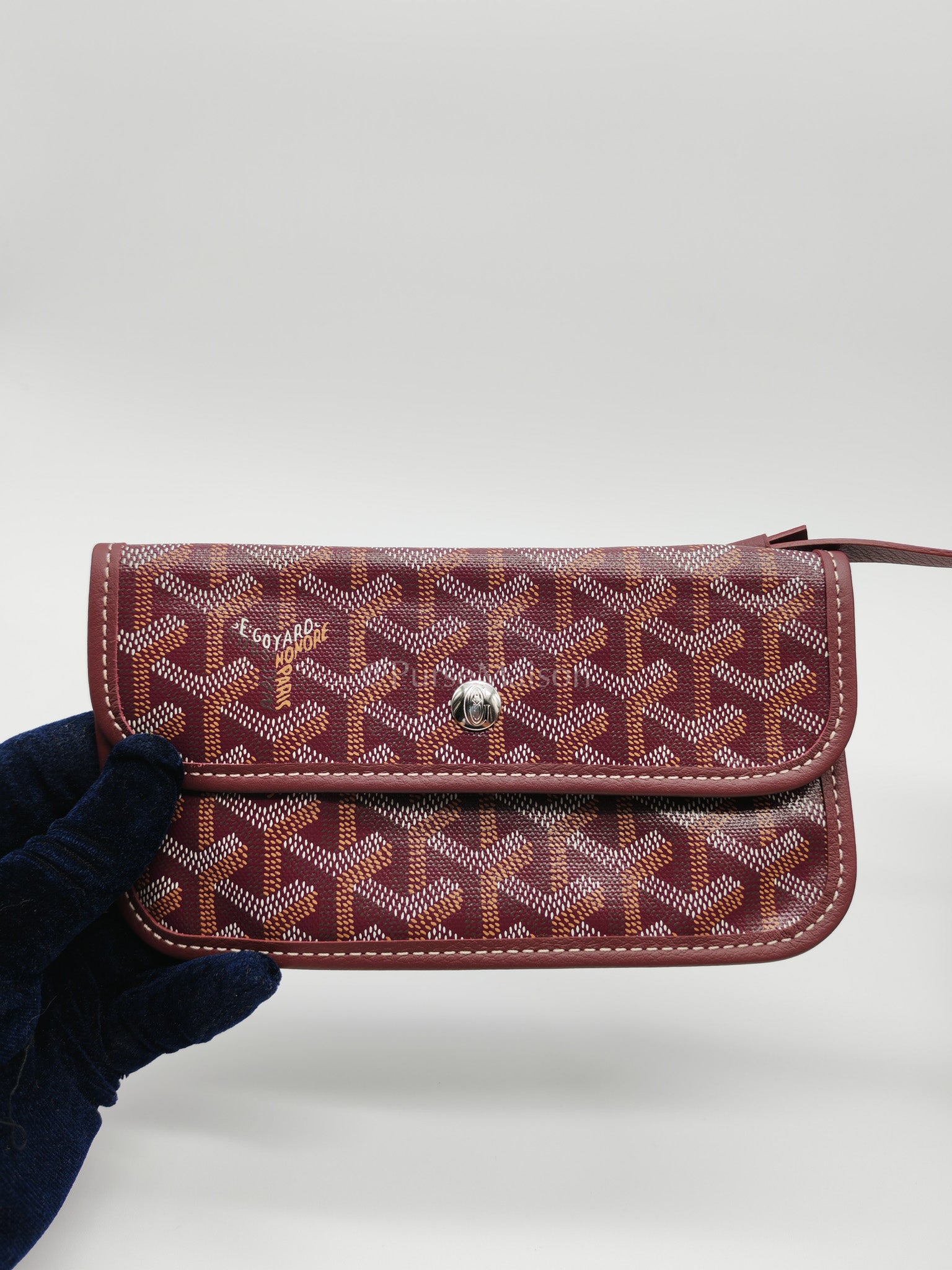 Saint Louis PM Bordeaux in Goyardine Canvas | Purse Maison Luxury Bags Shop