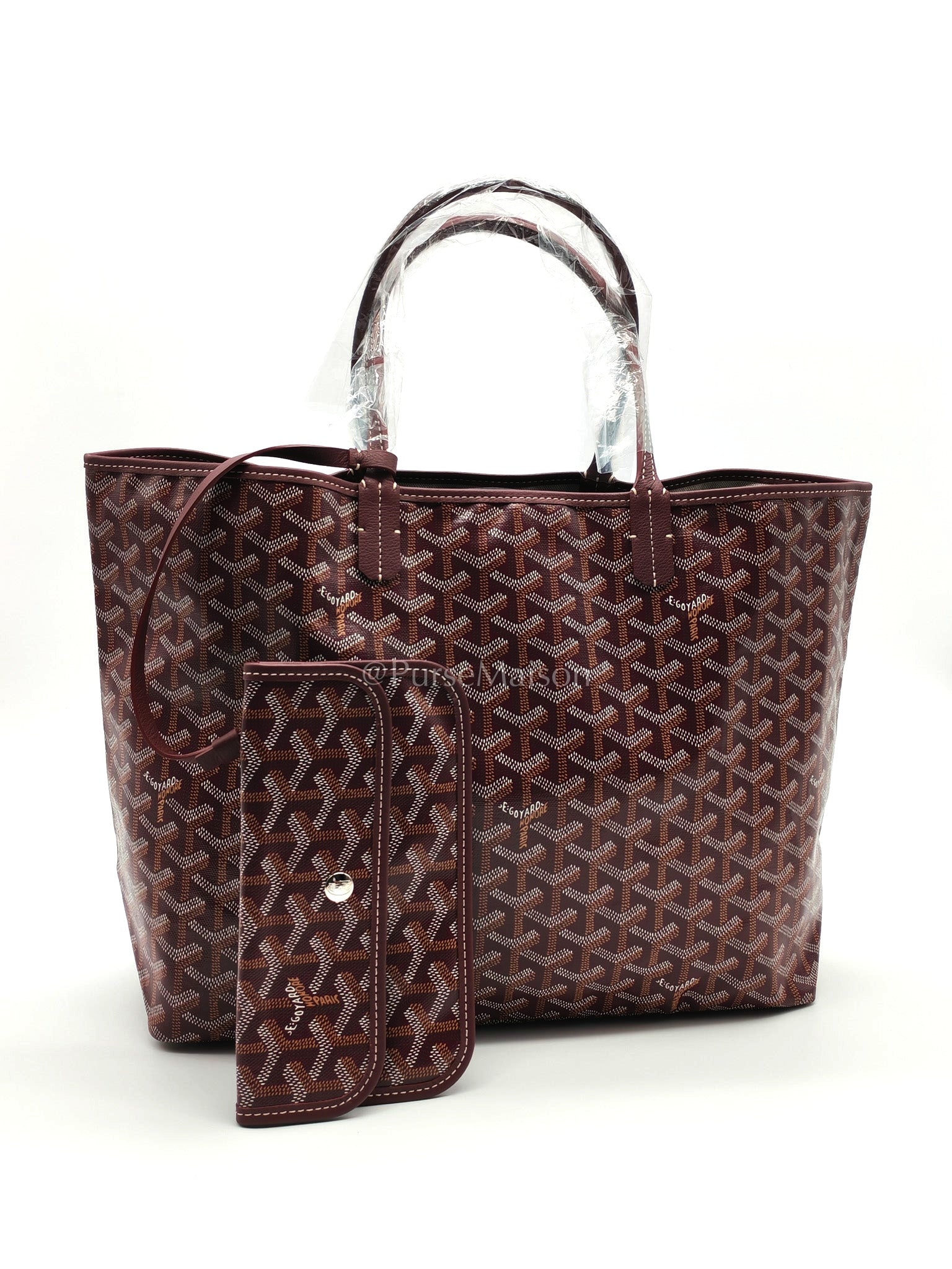 Saint Louis PM Bordeaux in Goyardine Canvas | Purse Maison Luxury Bags Shop
