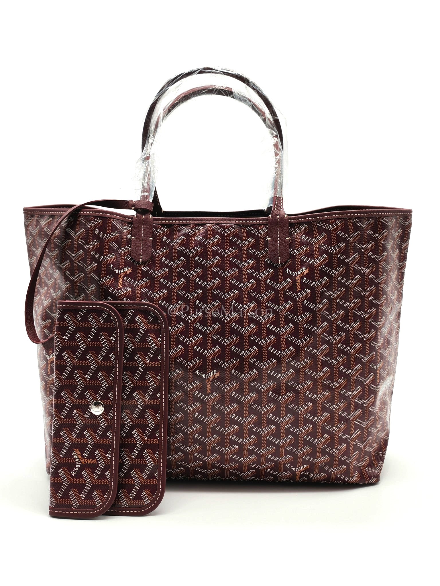 Saint Louis PM Bordeaux in Goyardine Canvas | Purse Maison Luxury Bags Shop