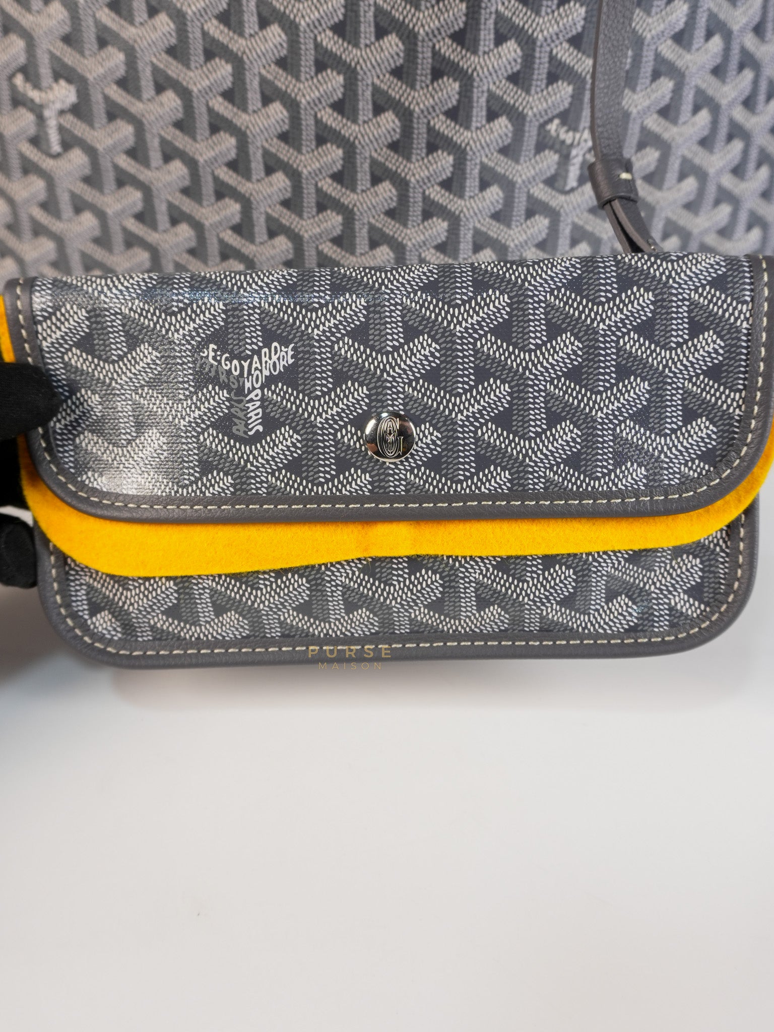 Saint Louis PM Gray in Goyardine Canvas | Purse Maison Luxury Bags Shop