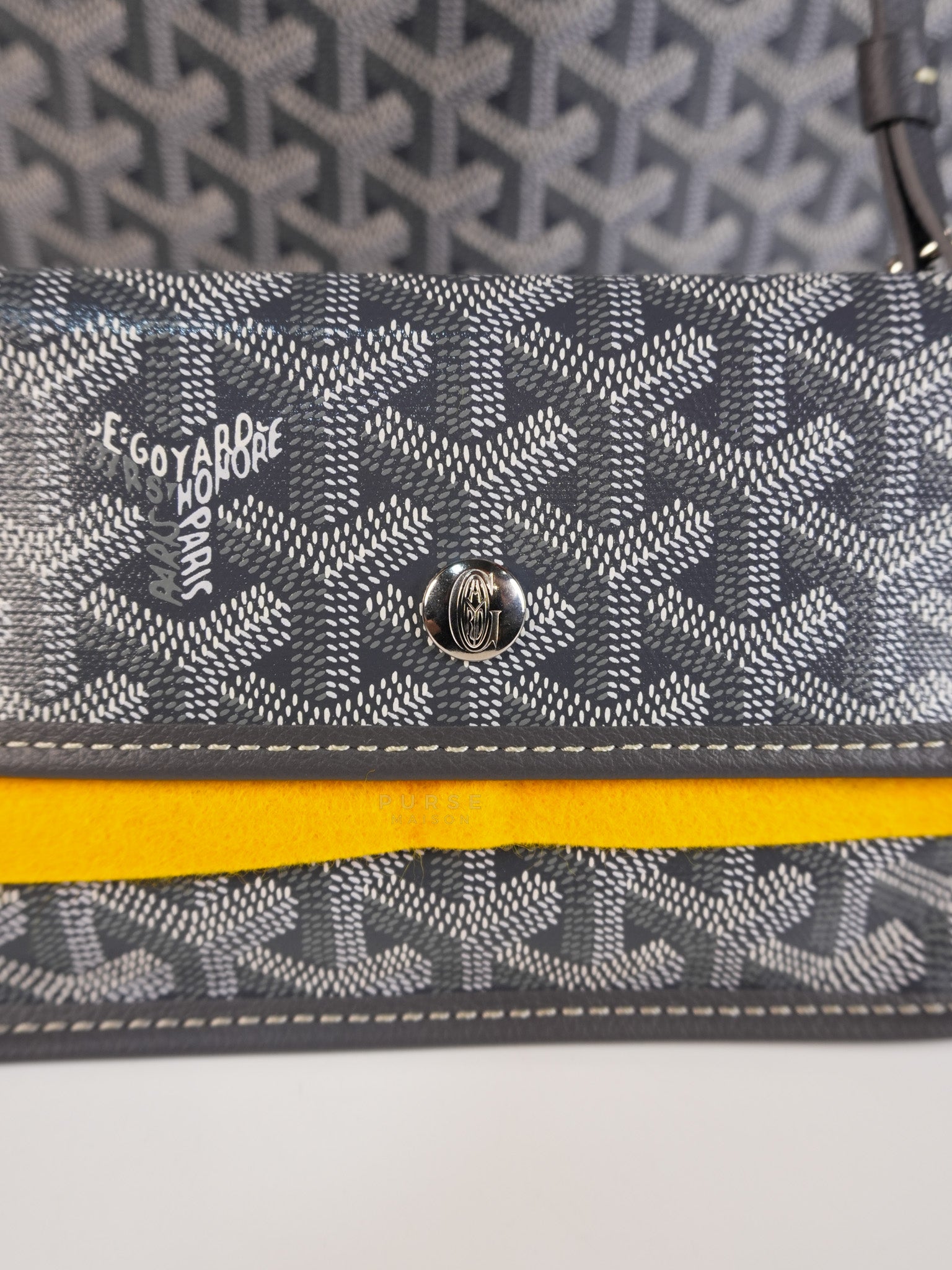 Saint Louis PM Gray in Goyardine Canvas | Purse Maison Luxury Bags Shop