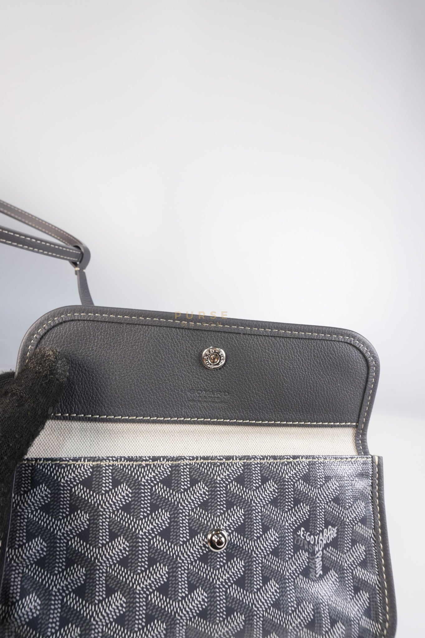 Saint Louis PM Gray in Goyardine Canvas | Purse Maison Luxury Bags Shop