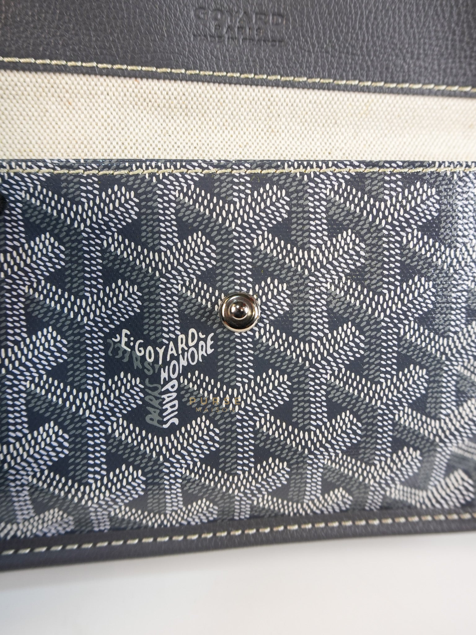 Saint Louis PM Gray in Goyardine Canvas | Purse Maison Luxury Bags Shop