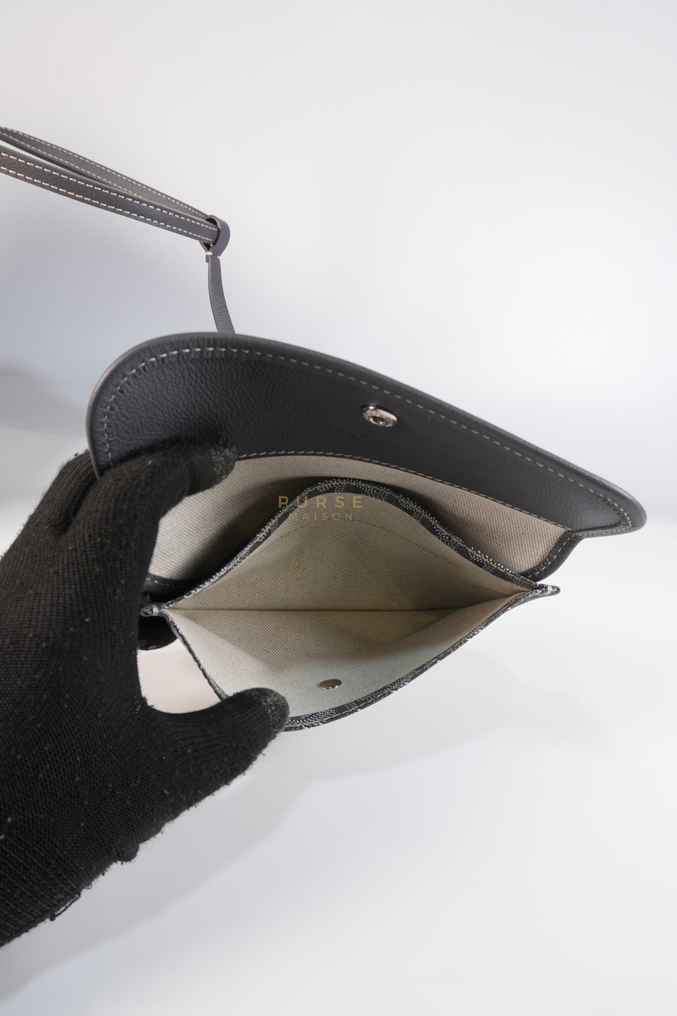 Saint Louis PM Gray in Goyardine Canvas | Purse Maison Luxury Bags Shop