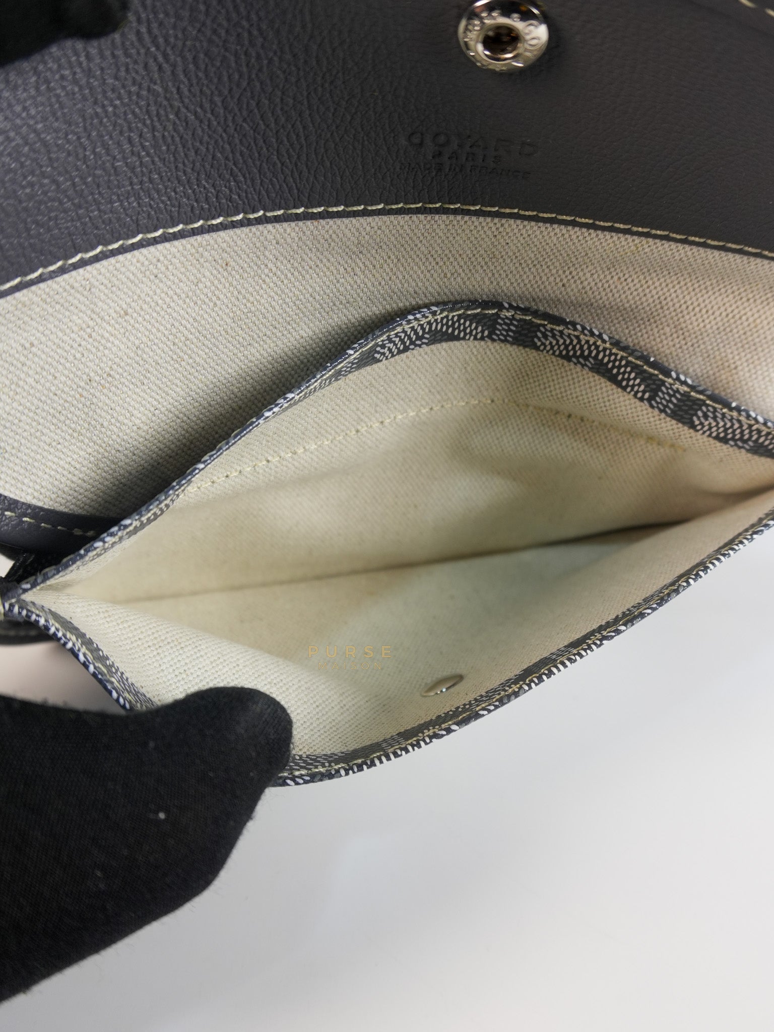 Saint Louis PM Gray in Goyardine Canvas | Purse Maison Luxury Bags Shop