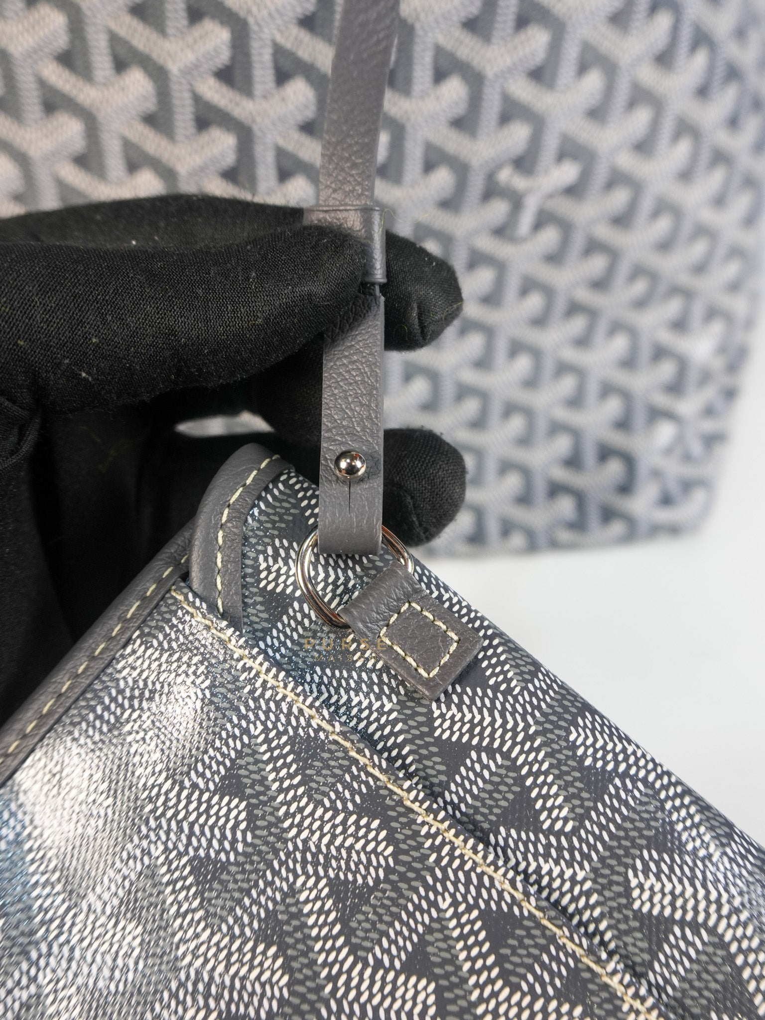 Saint Louis PM Gray in Goyardine Canvas | Purse Maison Luxury Bags Shop