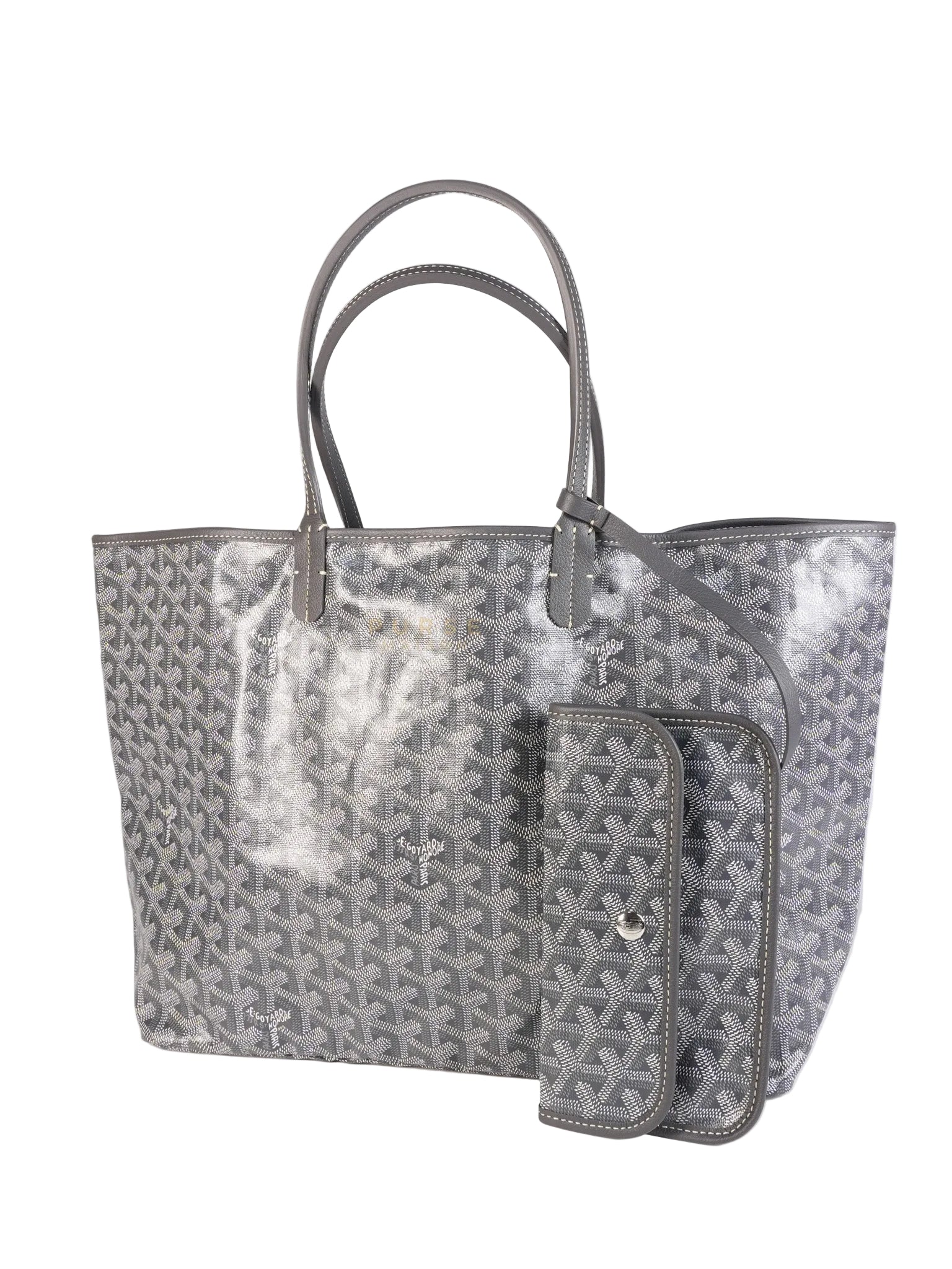 Saint Louis PM Gray in Goyardine Canvas | Purse Maison Luxury Bags Shop