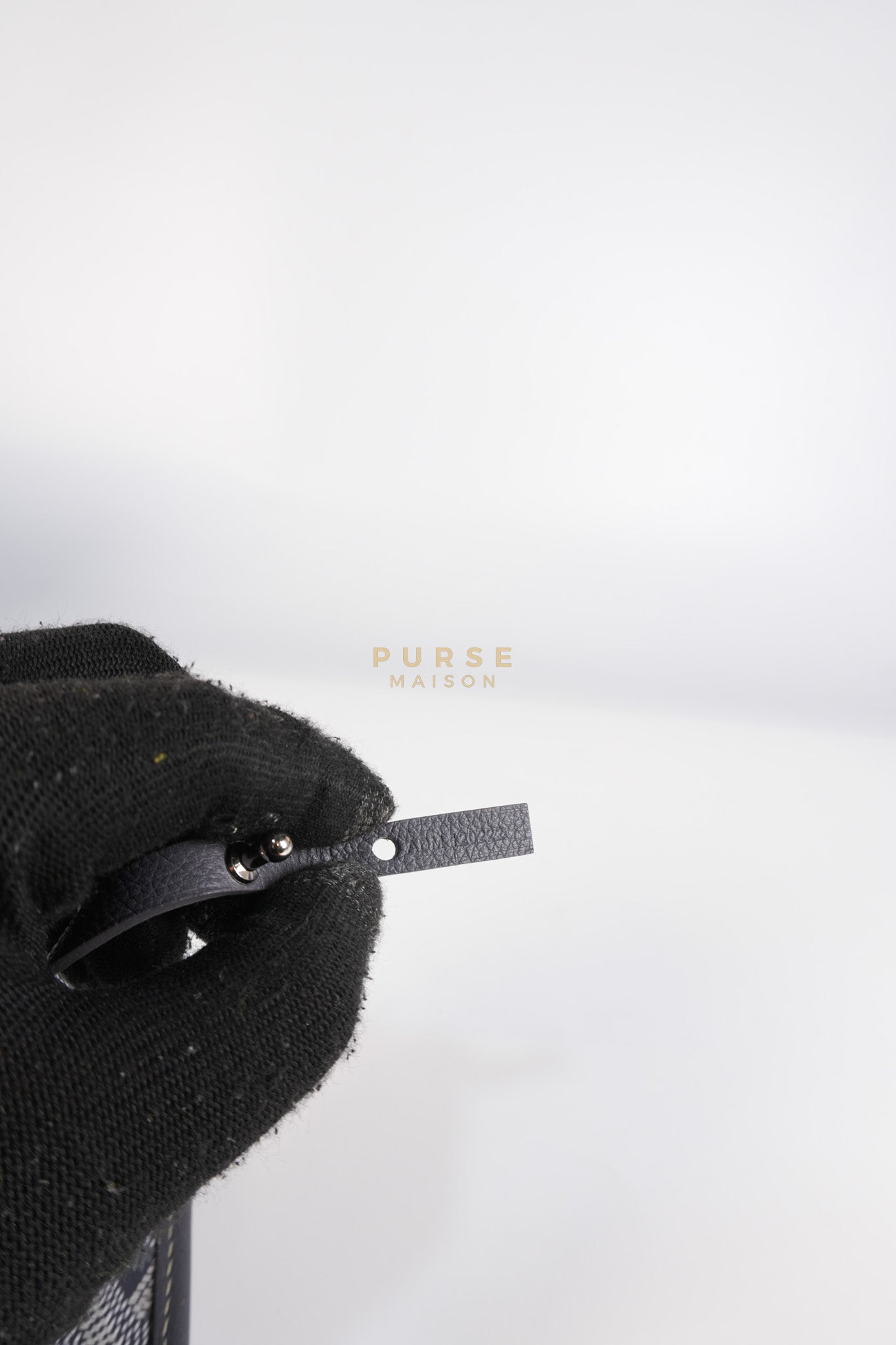 Saint Louis PM Gray in Goyardine Canvas with Hulot Motif | Purse Maison Luxury Bags Shop