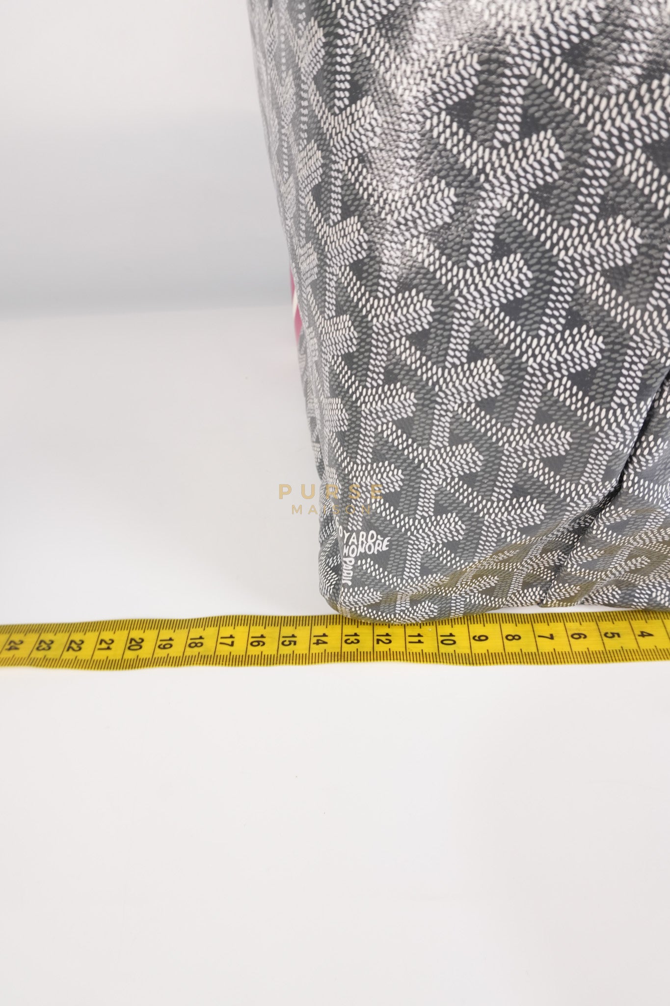 Saint Louis PM Gray in Goyardine Canvas with Hulot Motif | Purse Maison Luxury Bags Shop