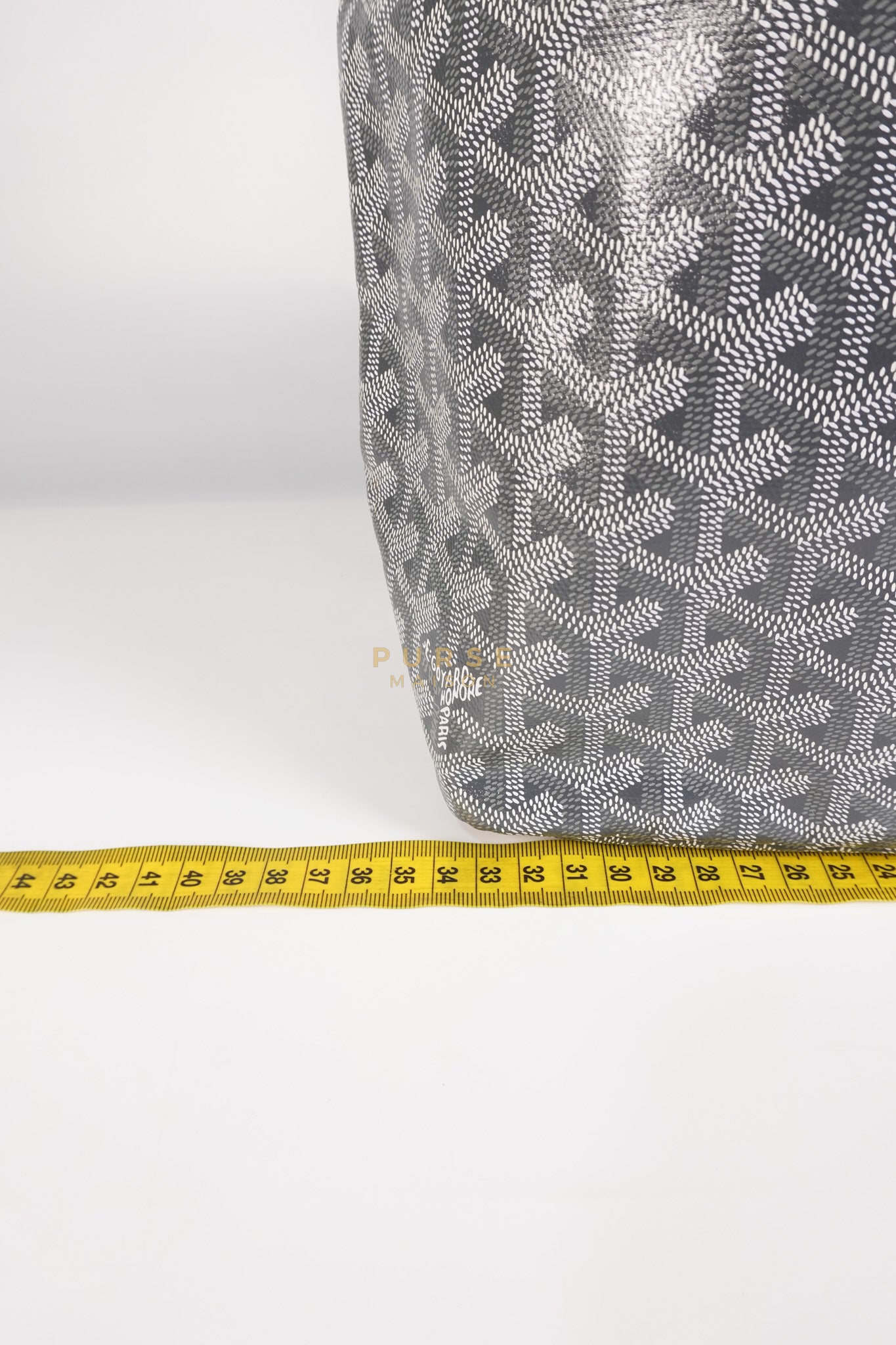 Saint Louis PM Gray in Goyardine Canvas with Hulot Motif | Purse Maison Luxury Bags Shop