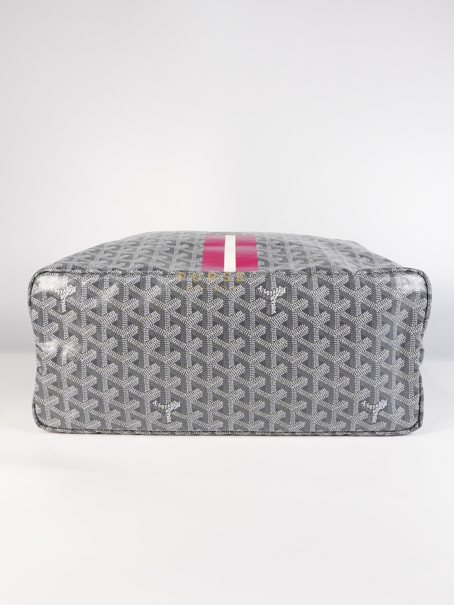 Saint Louis PM Gray in Goyardine Canvas with Hulot Motif | Purse Maison Luxury Bags Shop