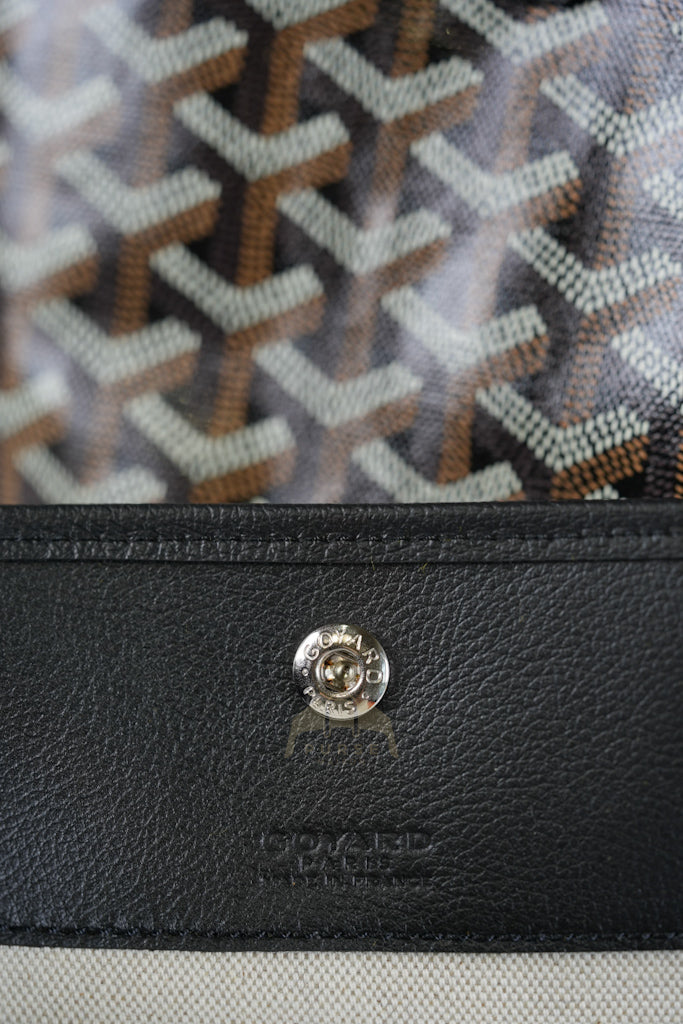 Saint Louis PM in Black Goyardine Canvas | Purse Maison Luxury Bags Shop