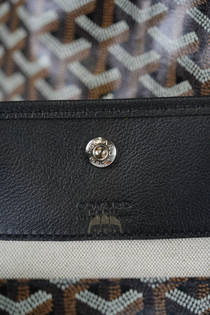 Saint Louis PM in Black Goyardine Canvas | Purse Maison Luxury Bags Shop