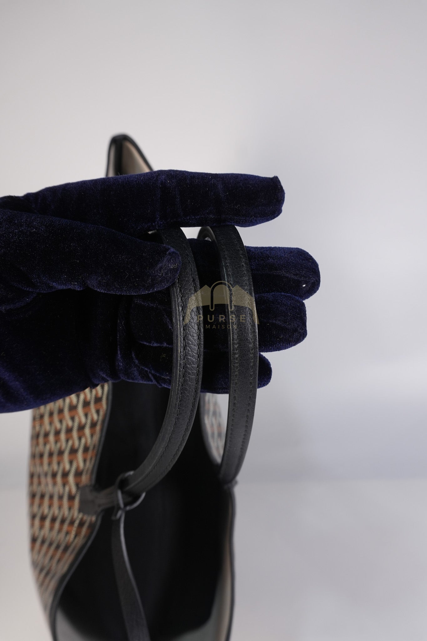 Saint Louis PM in Black Goyardine Canvas | Purse Maison Luxury Bags Shop