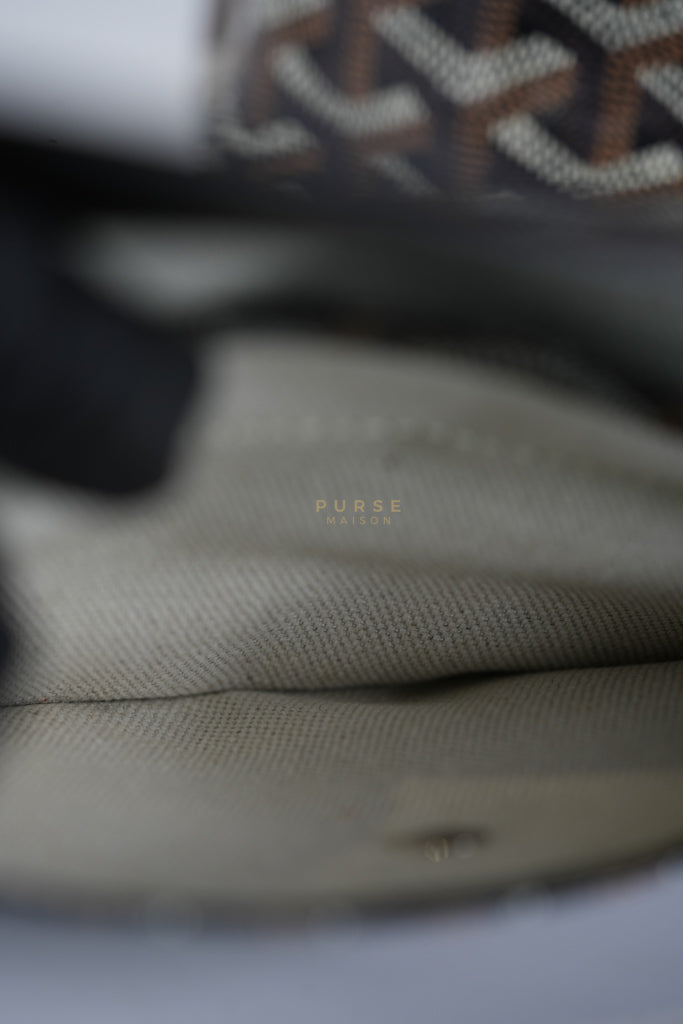 Saint Louis PM in Black Goyardine Canvas | Purse Maison Luxury Bags Shop