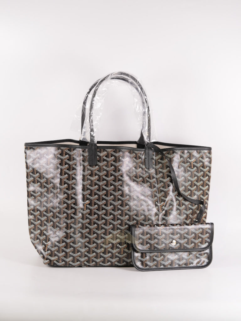 Saint Louis PM in Black Goyardine Canvas | Purse Maison Luxury Bags Shop