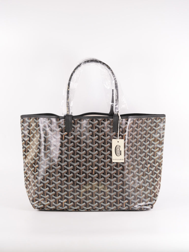 Saint Louis PM in Black Goyardine Canvas | Purse Maison Luxury Bags Shop