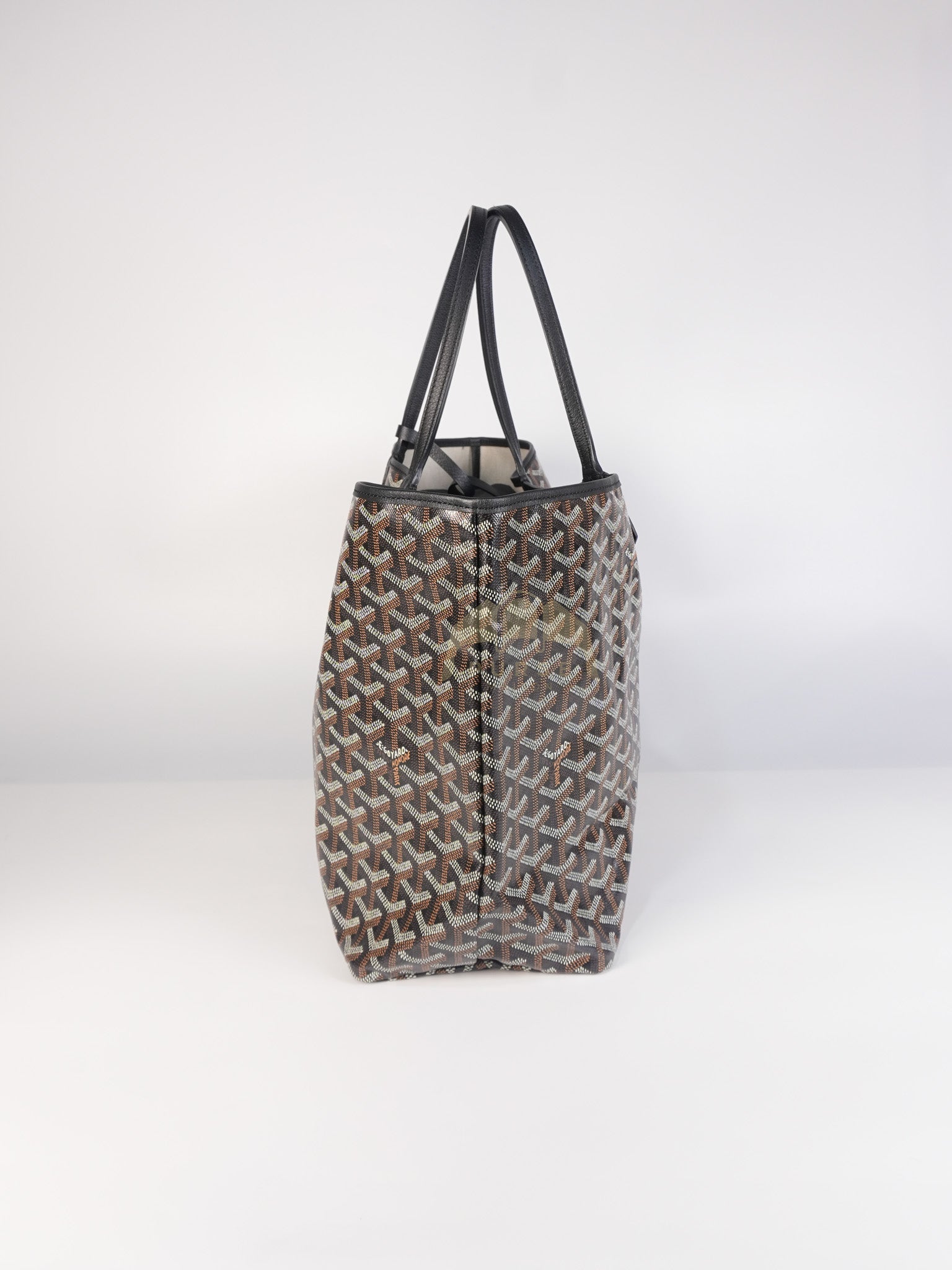 Saint Louis PM in Black Goyardine Canvas | Purse Maison Luxury Bags Shop