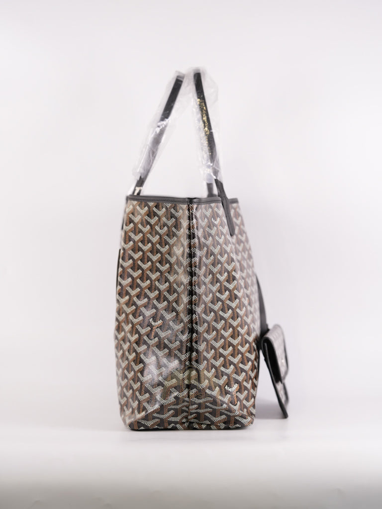 Saint Louis PM in Black Goyardine Canvas | Purse Maison Luxury Bags Shop