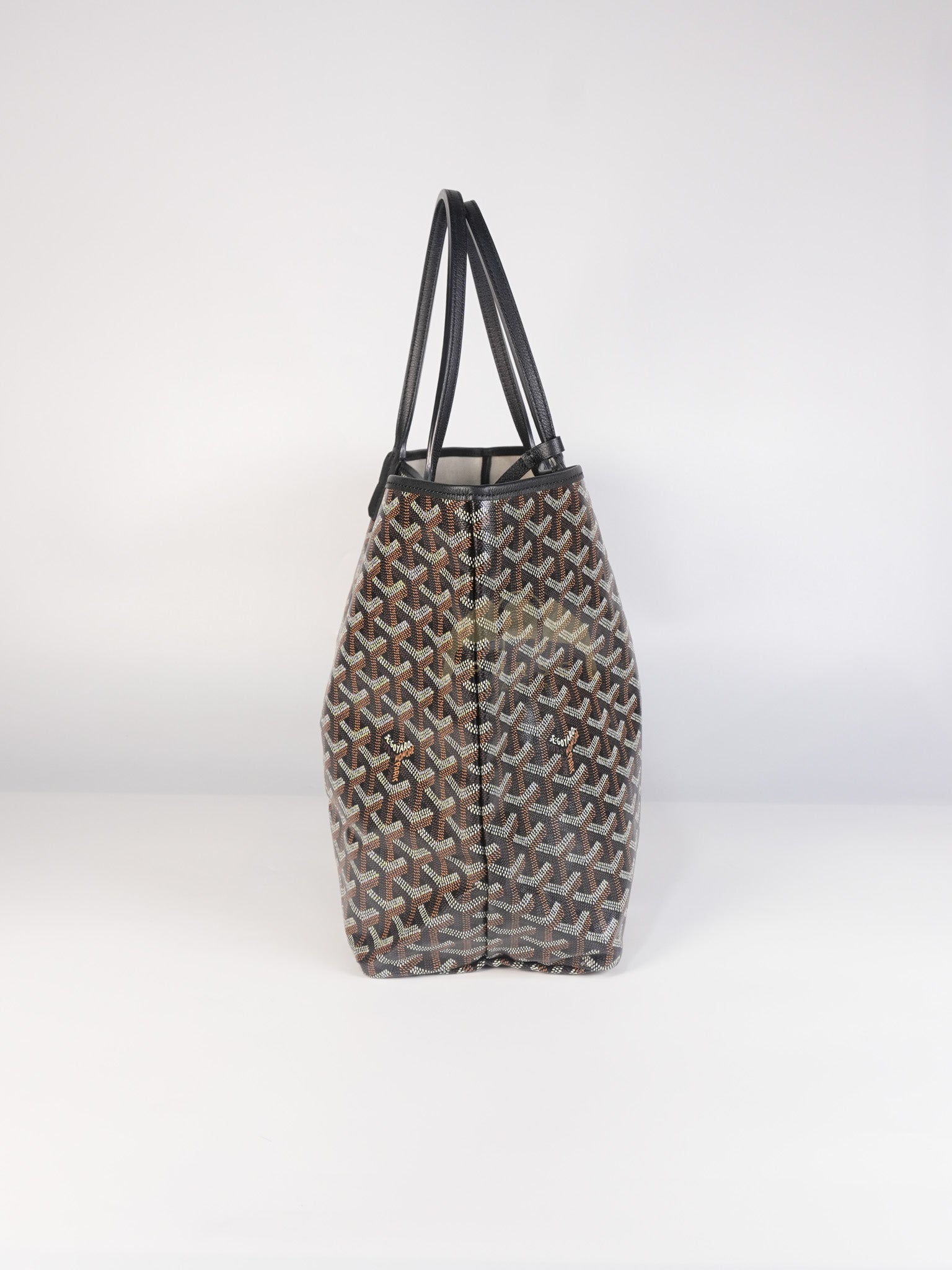 Saint Louis PM in Black Goyardine Canvas | Purse Maison Luxury Bags Shop