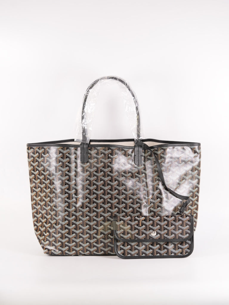 Saint Louis PM in Black Goyardine Canvas | Purse Maison Luxury Bags Shop