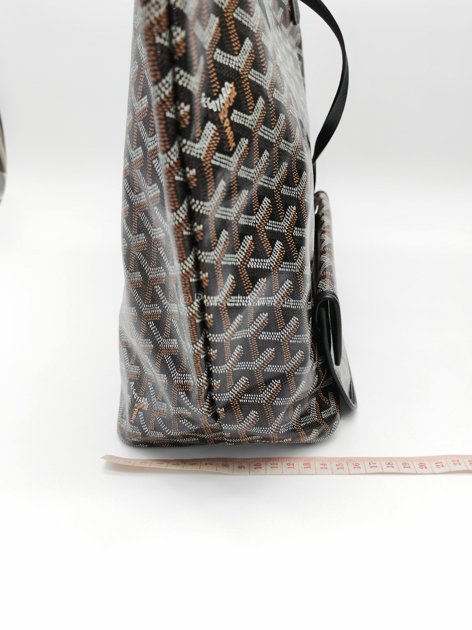 Saint Louis PM in Black Goyardine Canvas Tote Bag | Purse Maison Luxury Bags Shop