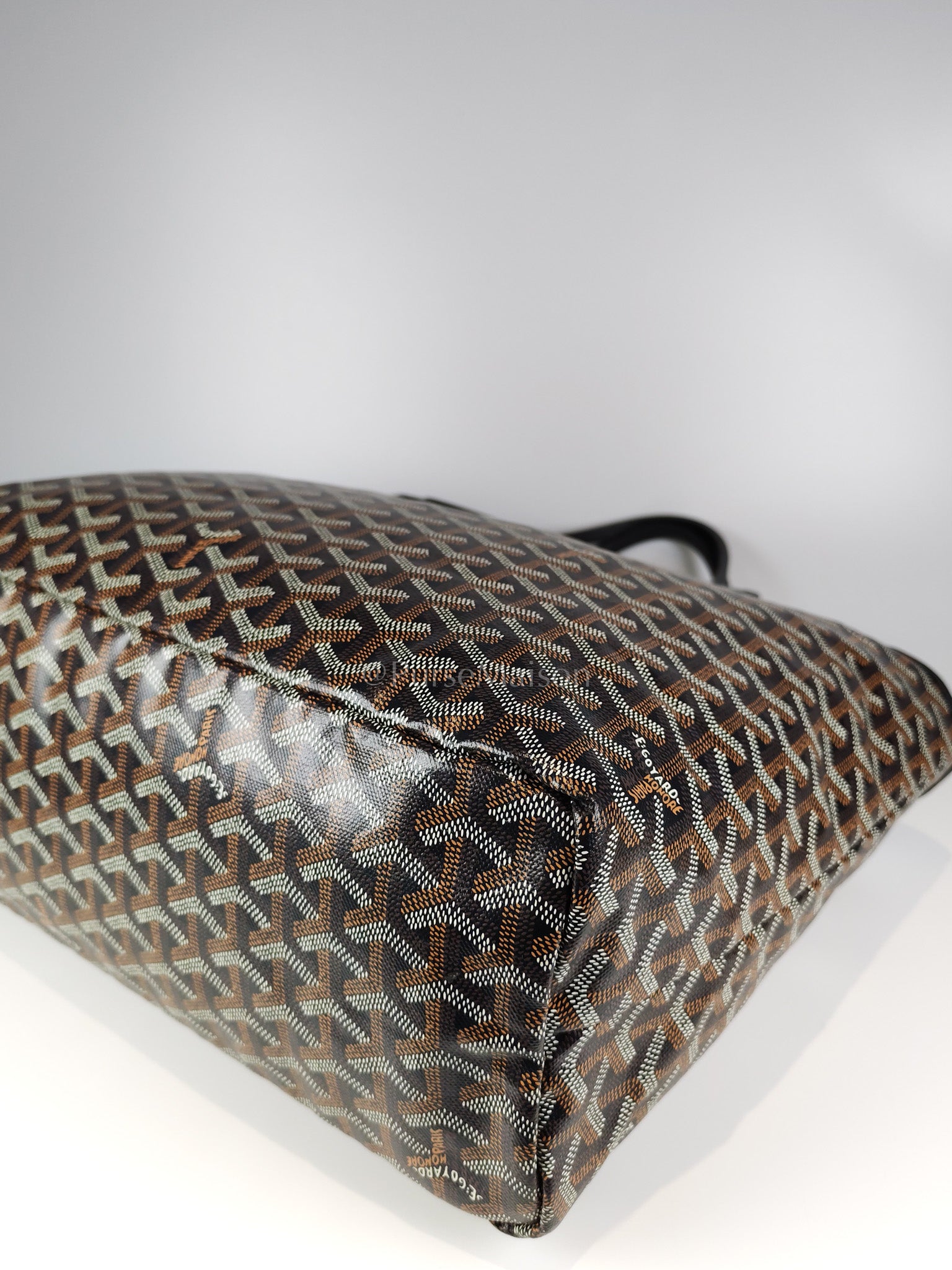 Saint Louis PM in Black Goyardine Canvas Tote Bag | Purse Maison Luxury Bags Shop