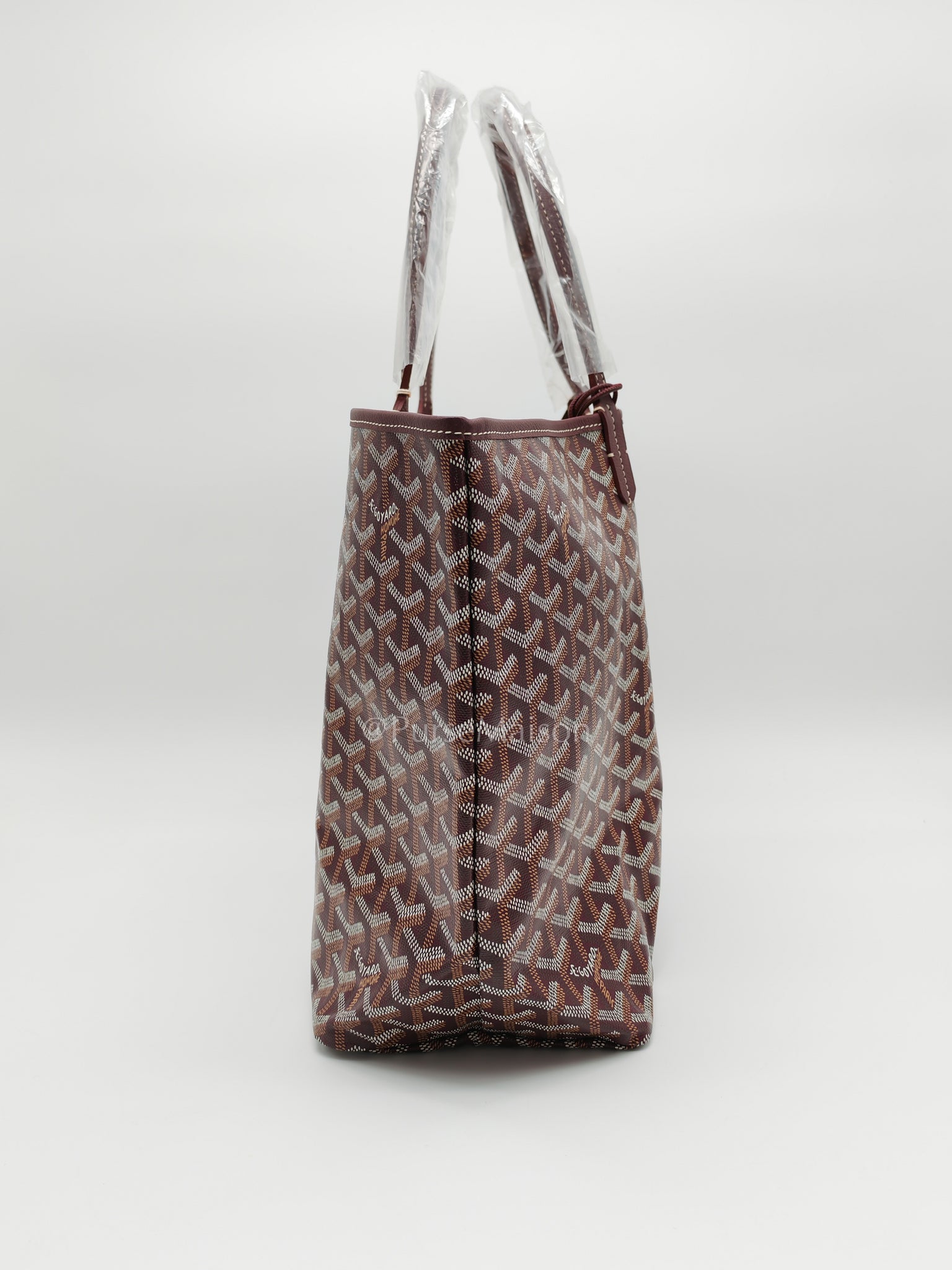 Saint Louis PM in Bordeaux Goyardine Canvas with Croc Universel Clip Charm | Purse Maison Luxury Bags Shop