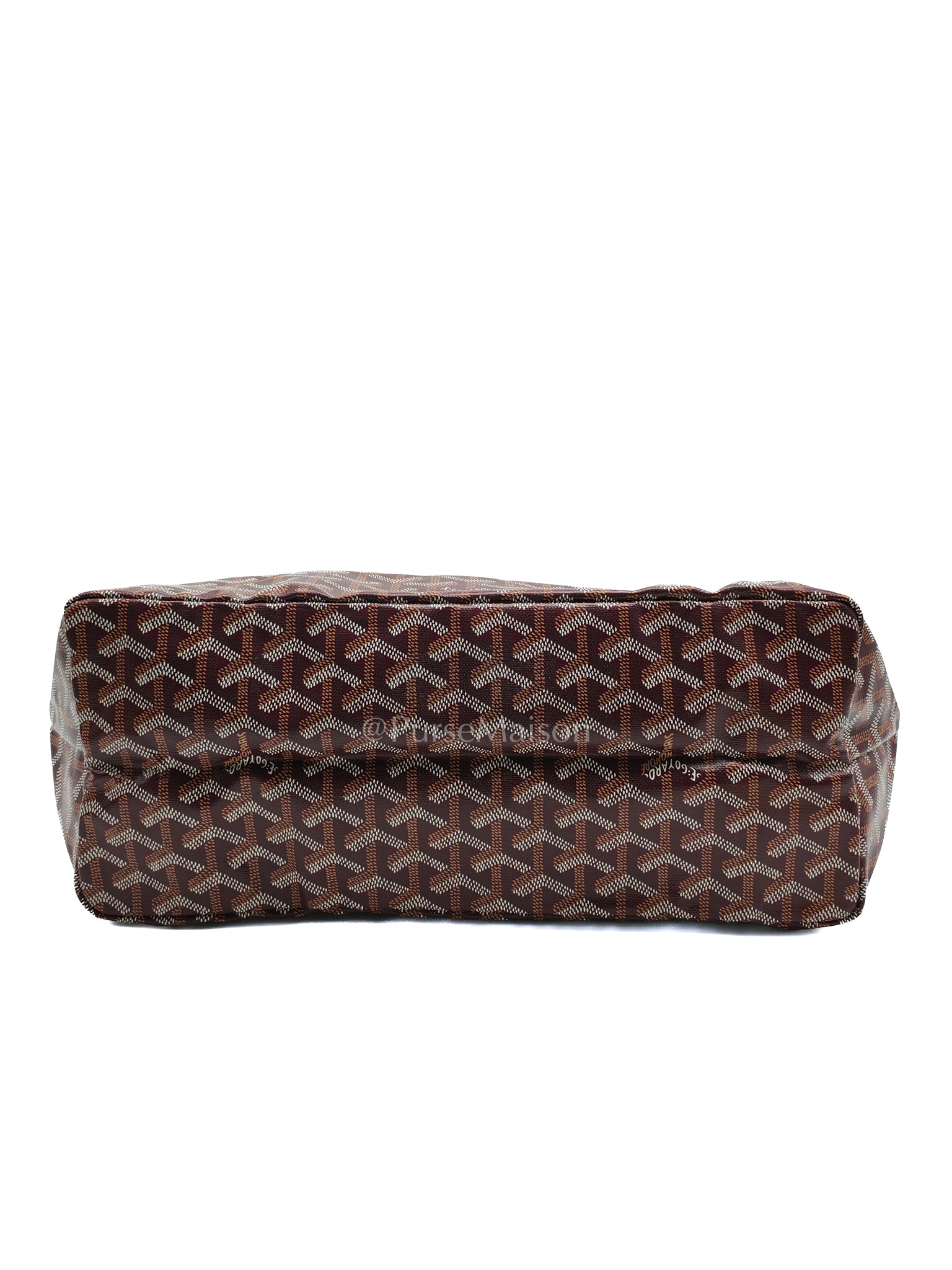 Saint Louis PM in Bordeaux Goyardine Canvas with Croc Universel Clip Charm | Purse Maison Luxury Bags Shop