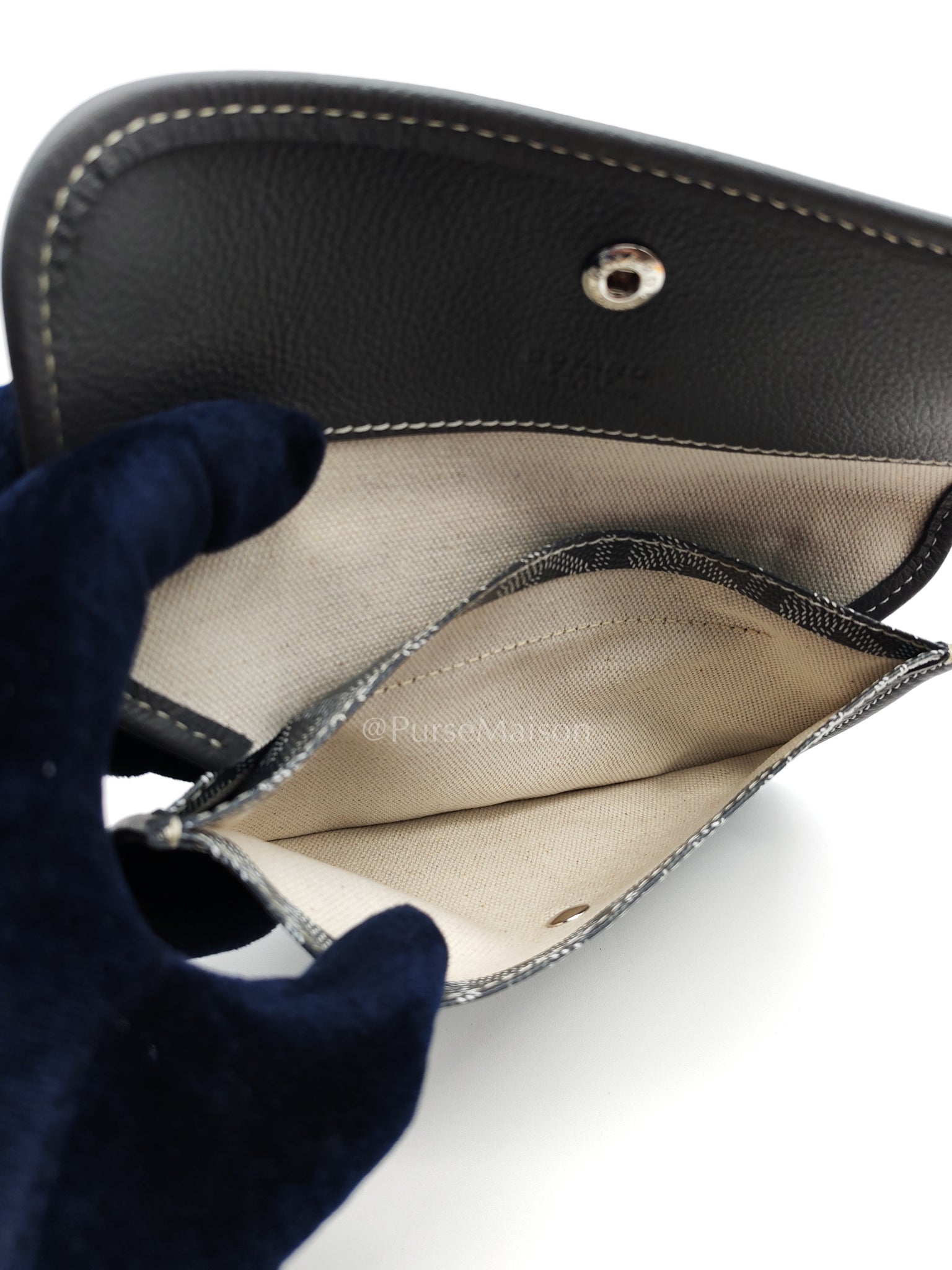 Saint Louis PM in Gray Goyardine Canvas | Purse Maison Luxury Bags Shop