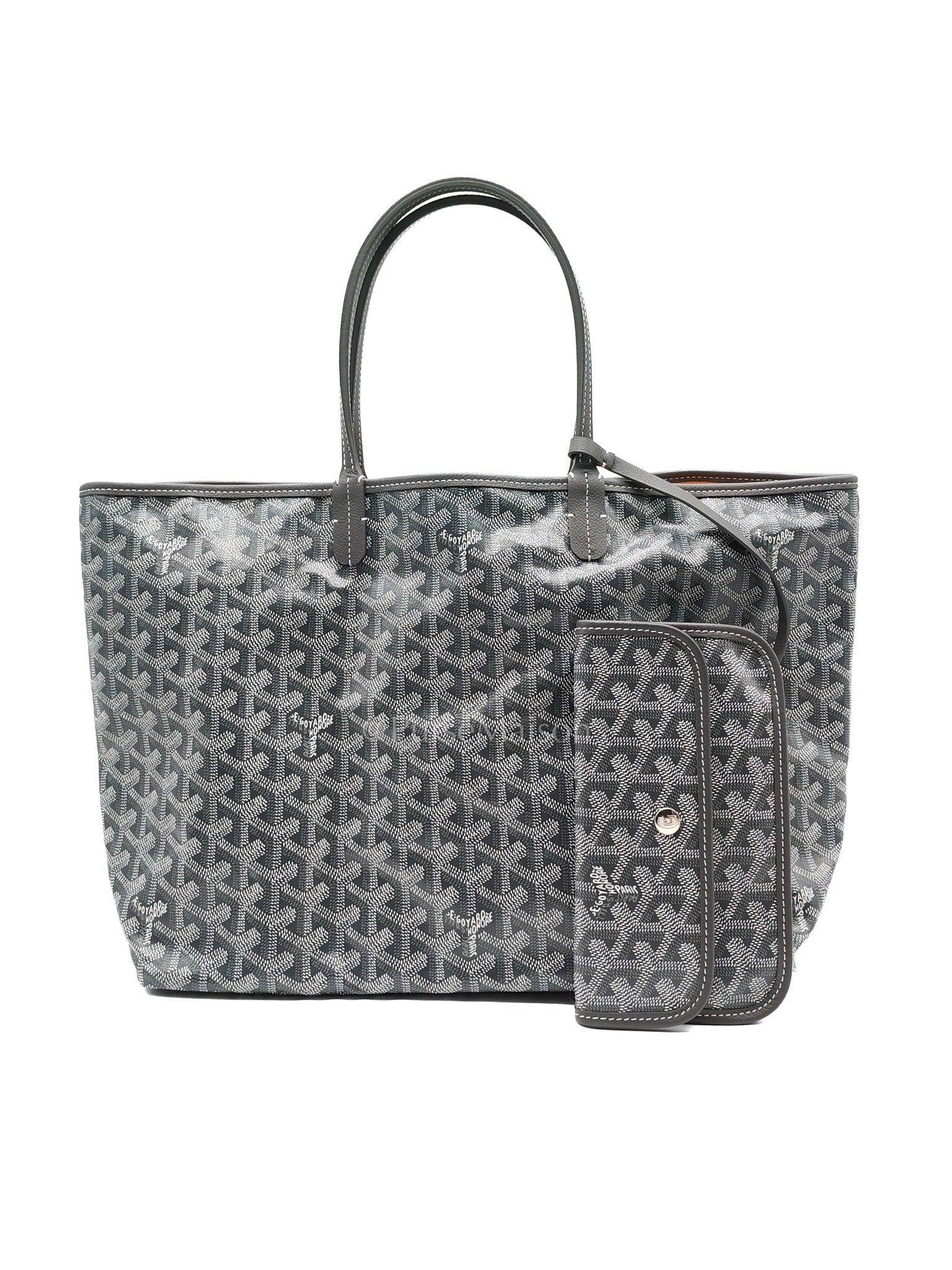 Saint Louis PM in Gray Goyardine Canvas | Purse Maison Luxury Bags Shop