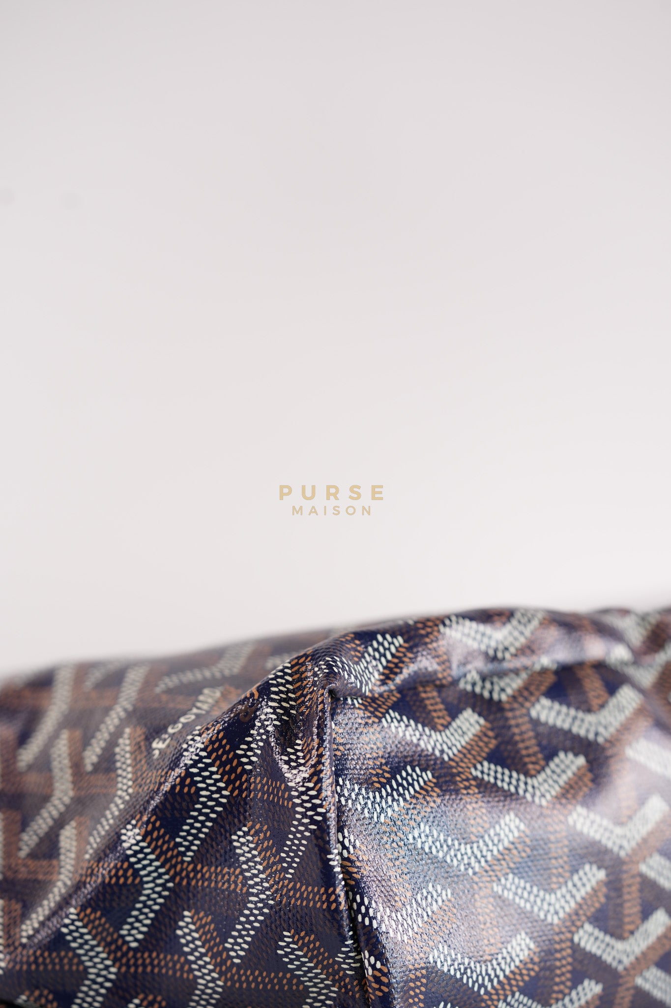 Saint Louis PM in Navy Blue Goyardine Canvas | Purse Maison Luxury Bags Shop