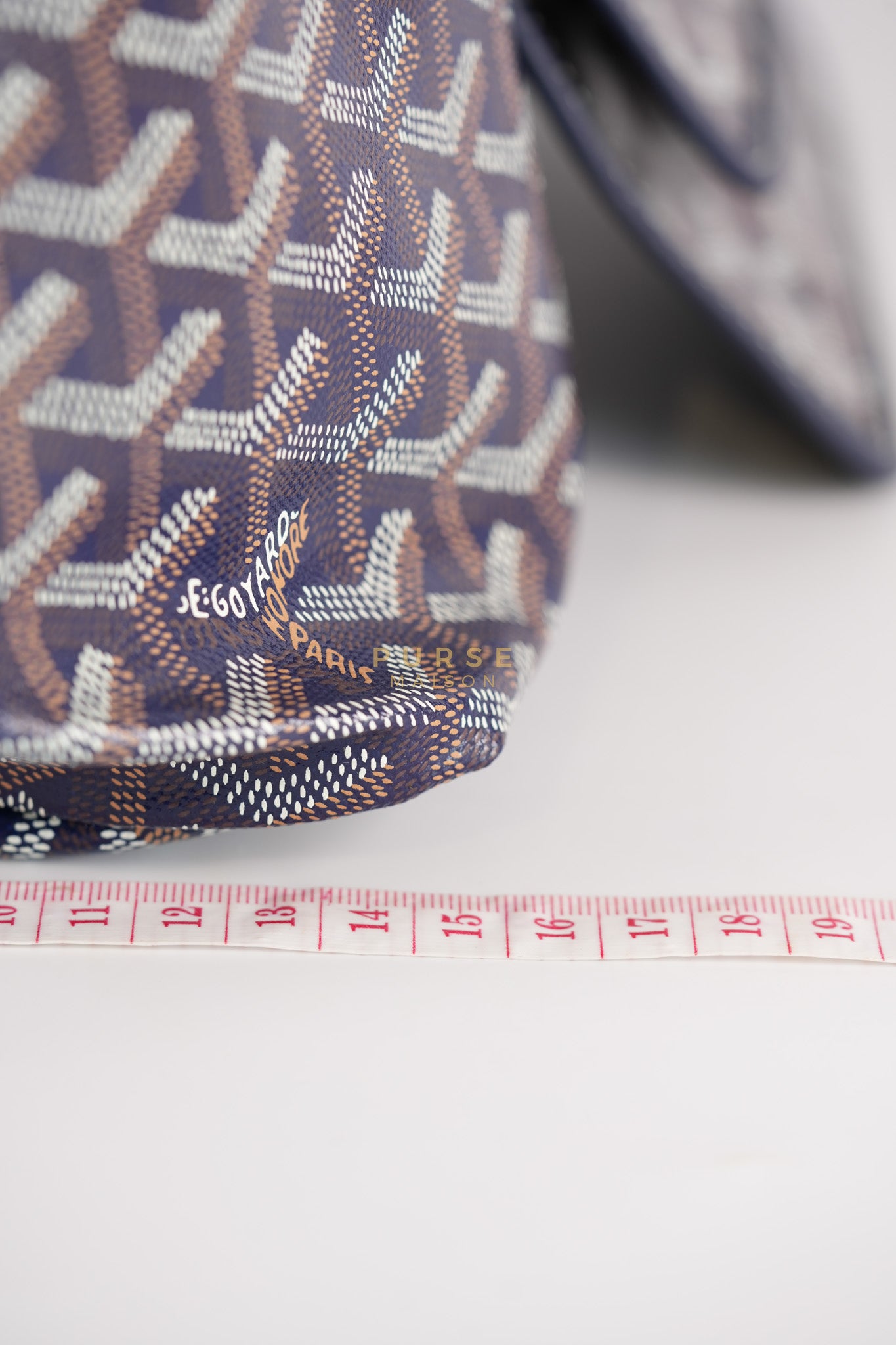 Saint Louis PM in Navy Blue Goyardine Canvas | Purse Maison Luxury Bags Shop