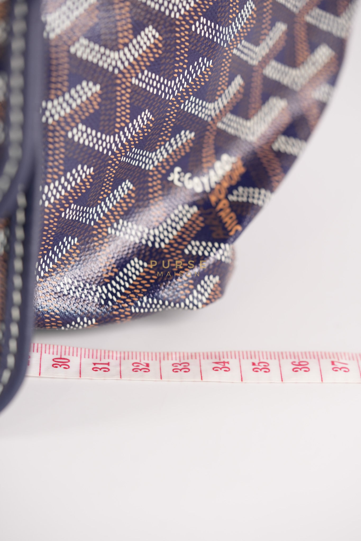 Saint Louis PM in Navy Blue Goyardine Canvas | Purse Maison Luxury Bags Shop