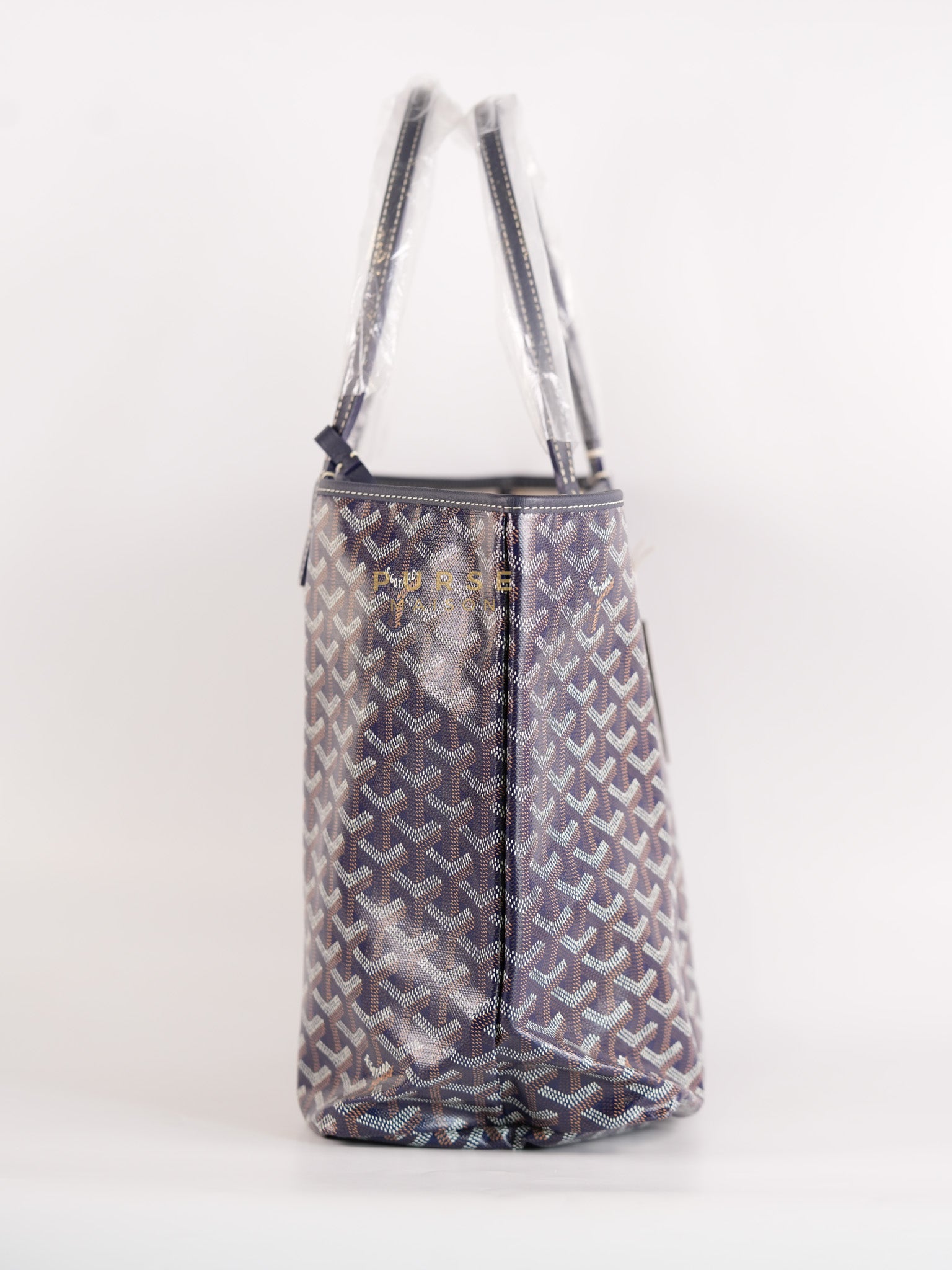 Saint Louis PM in Navy Blue Goyardine Canvas | Purse Maison Luxury Bags Shop