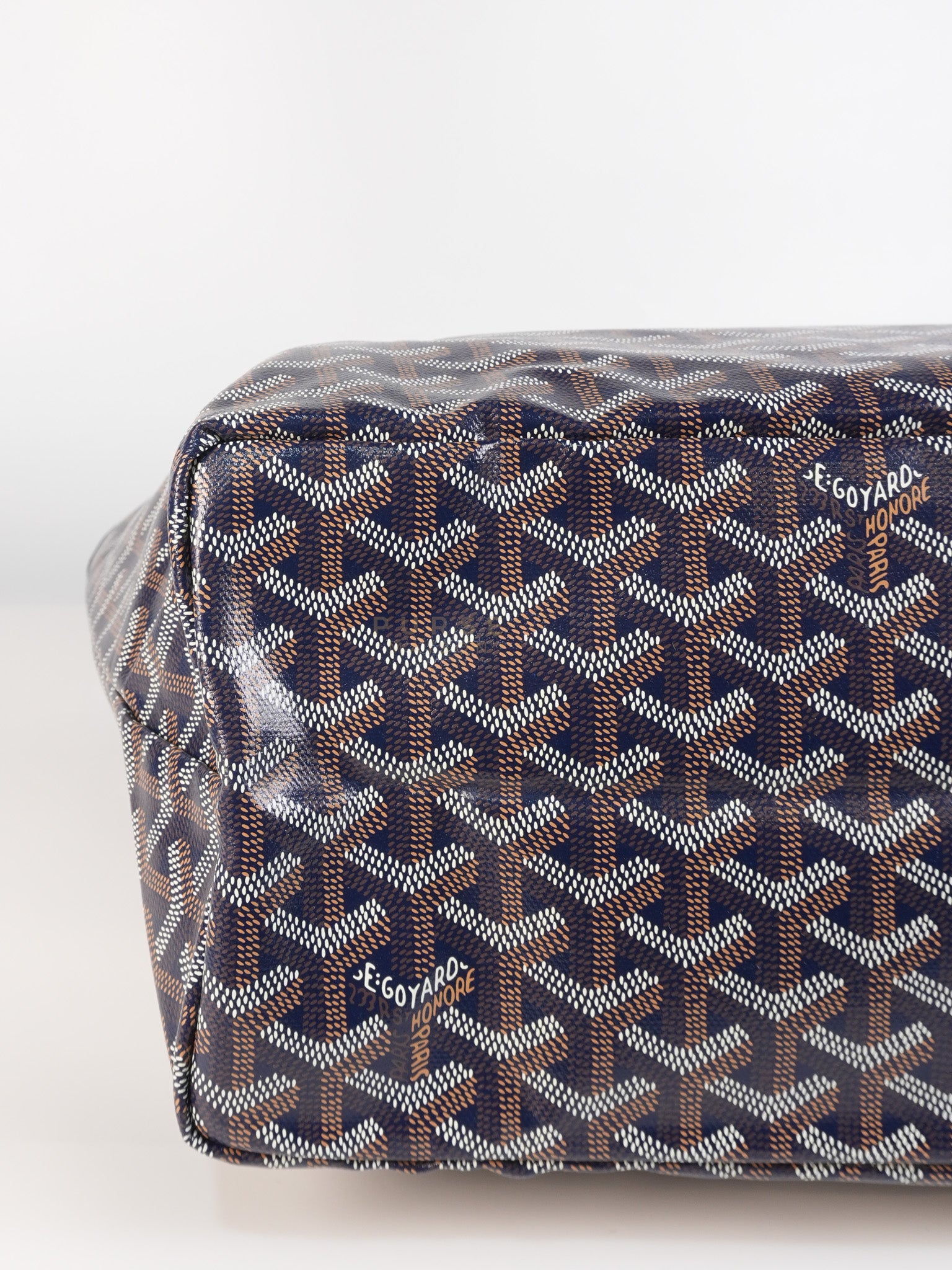 Saint Louis PM Navy Blue in Goyardine Canvas | Purse Maison Luxury Bags Shop